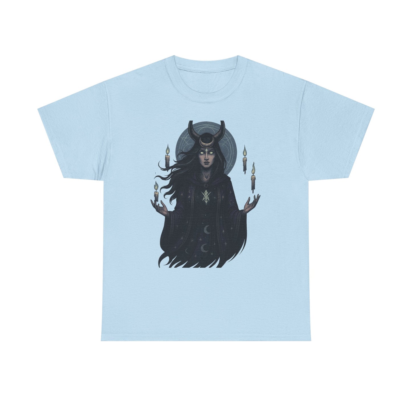 Moonlit Sorceress – Enchanted Candlelight Tee