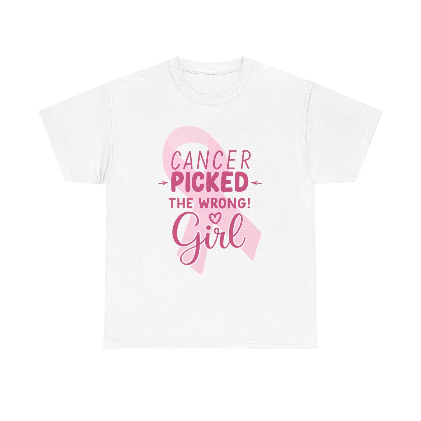 Cancer: The Wrong Picked Girl - Pink Ribbon Tee