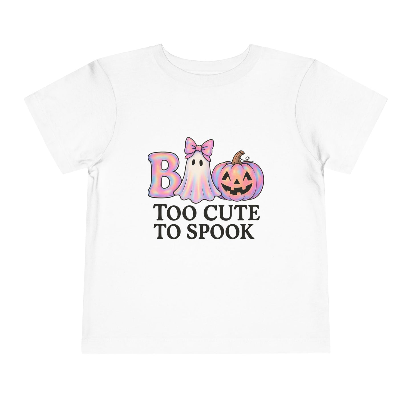 Boo! Too Cute to Spook Halloween Toddler Tee