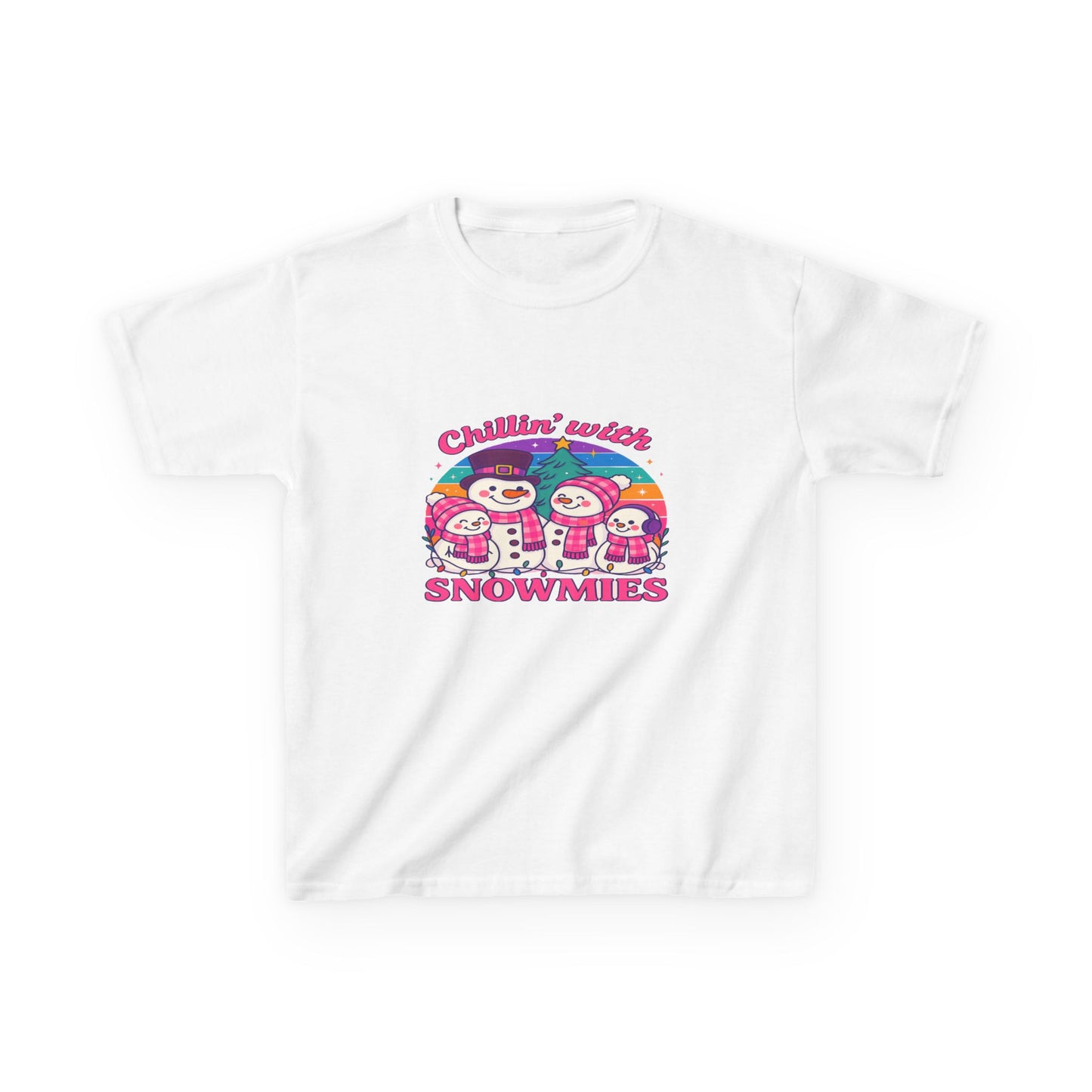 Chillin' with Snowmies Christmas Kids Tee