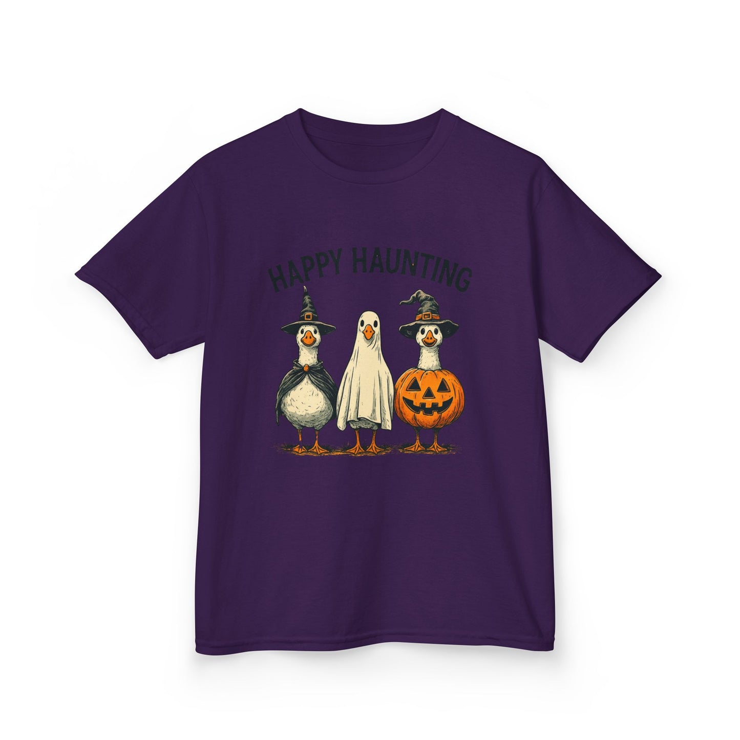 Happy Haunting Goose Halloween Kids Tee