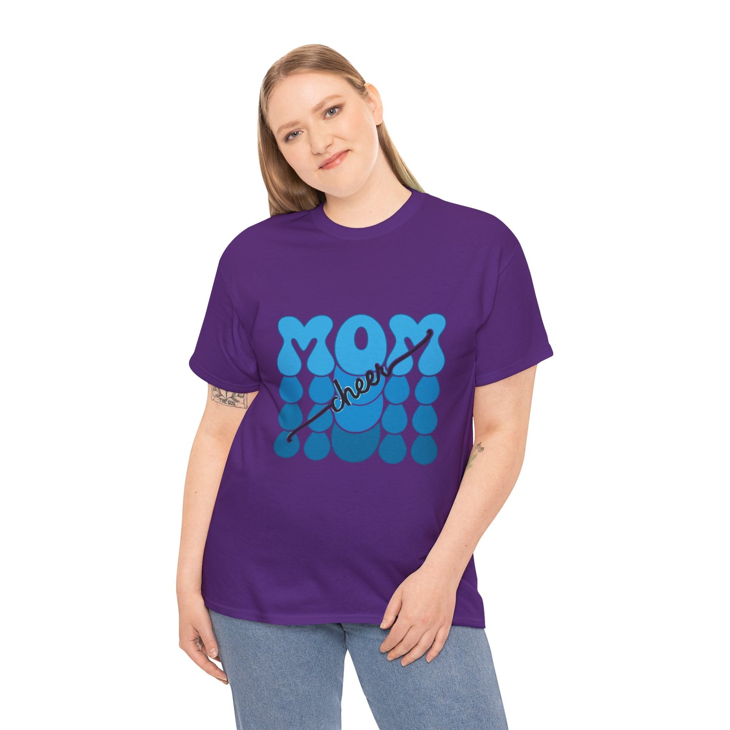 Blue Mom Cheer T-Shirt