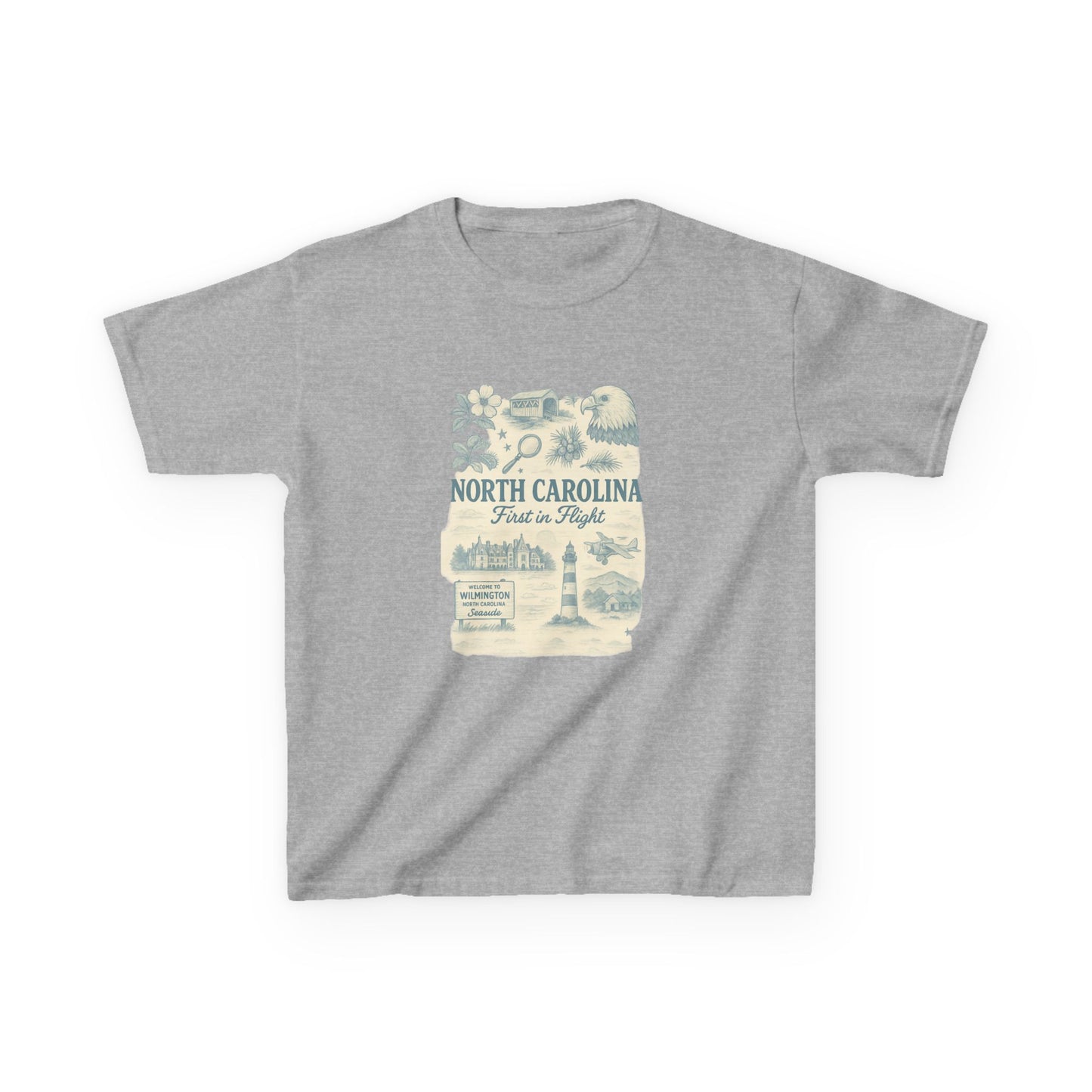 NC Vintage Travel Tee: First in Flight Kids Shirt