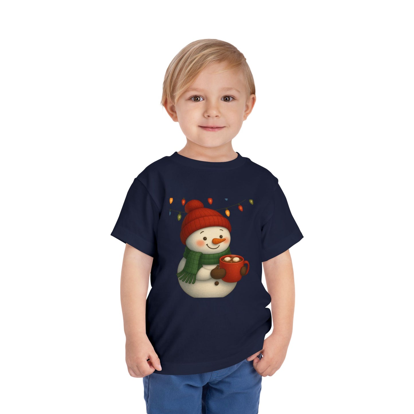 Snowman & Hot Chocolate Toddler Christmas Tee
