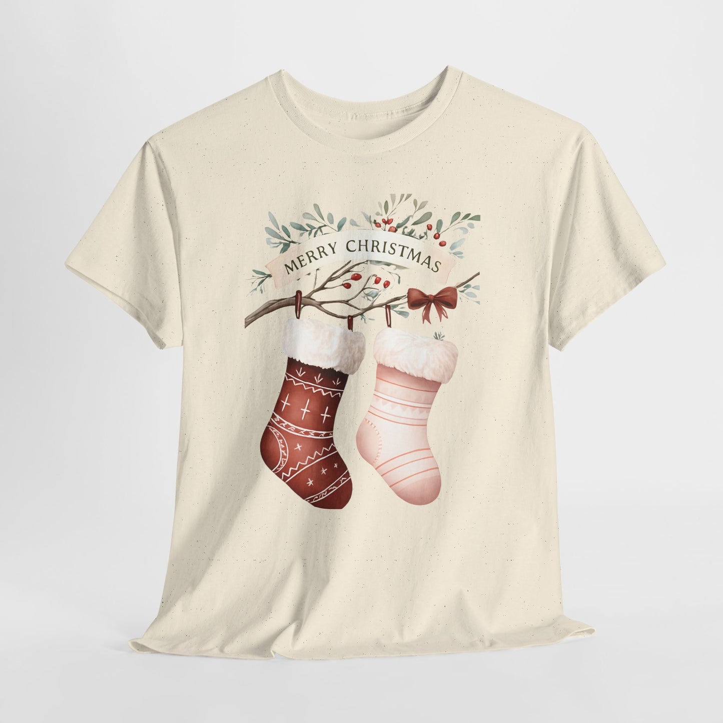 Watercolor Christmas Stocking Tee - Hope & Love