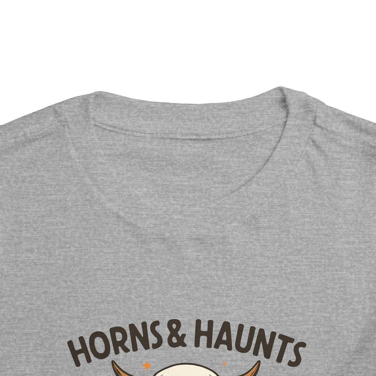 Horns & Haunts Highland Cow Toddler Halloween Tee