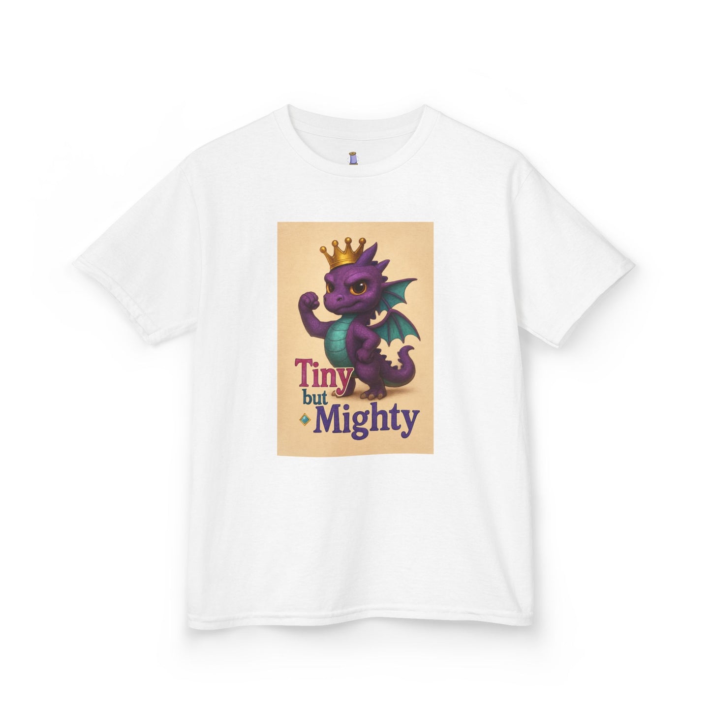 Kids Dragon Tee, Fun Kids T-Shirt, Tiny but Mighty Shirt, Unique Kids Apparel, Gift for Young Adventurers, Cute Dragon Design