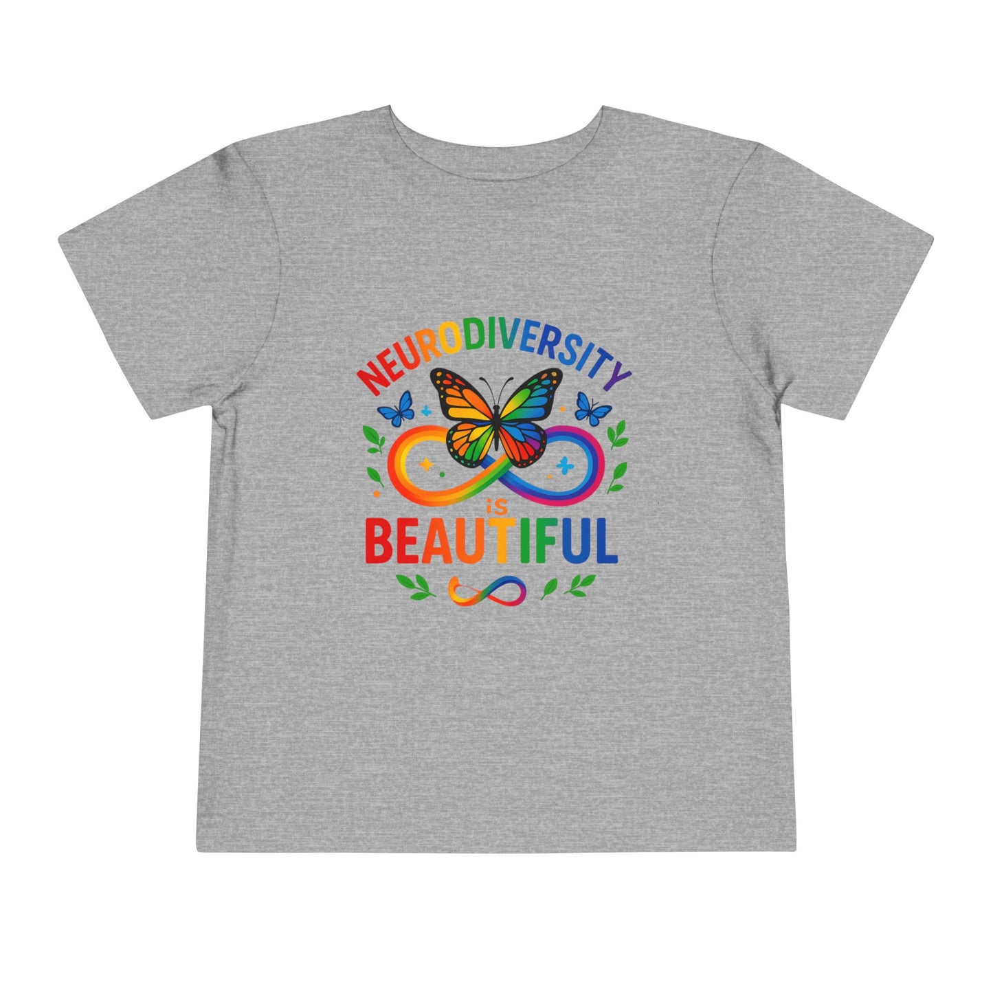 Toddler T-Shirt Colorful Butterfly Rainbow Infinity Symbol Acceptance Shirt