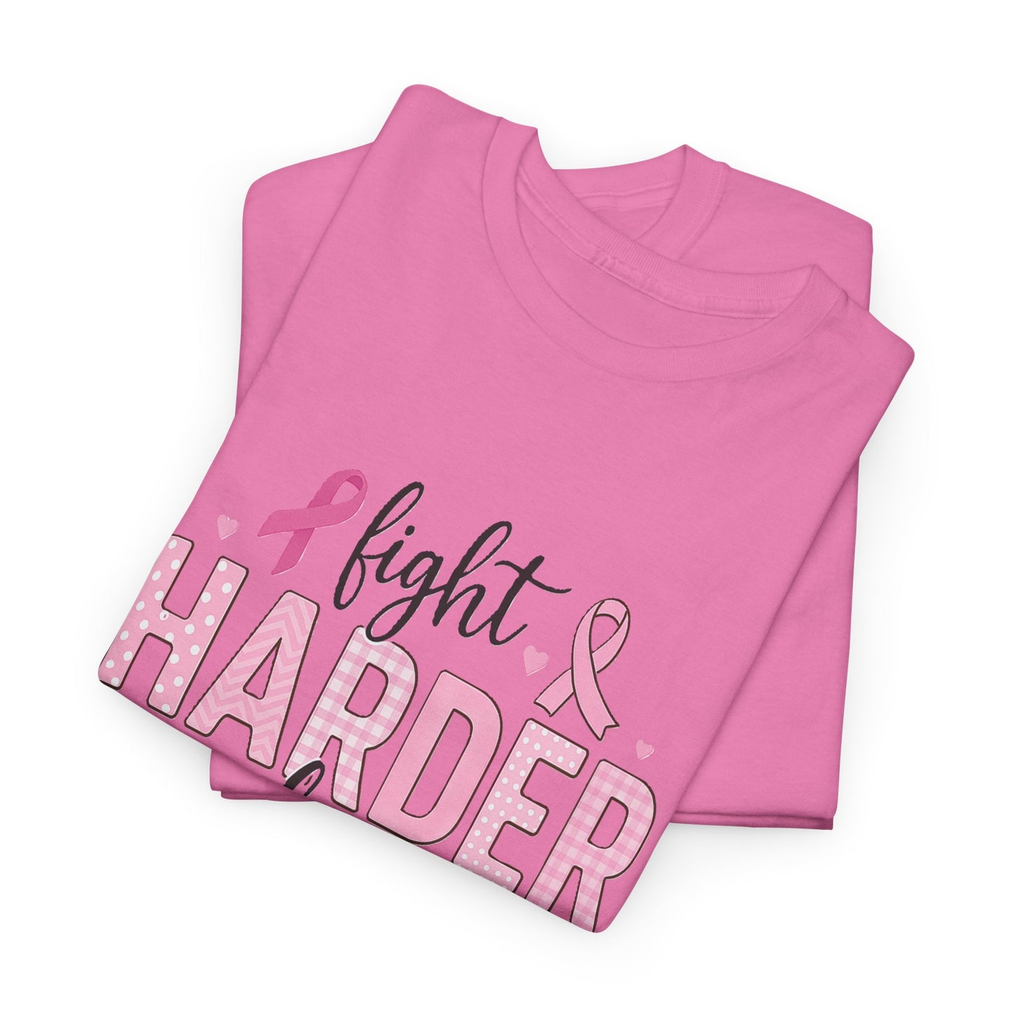 Fight Harder Live Stronger Breast Cancer Tee
