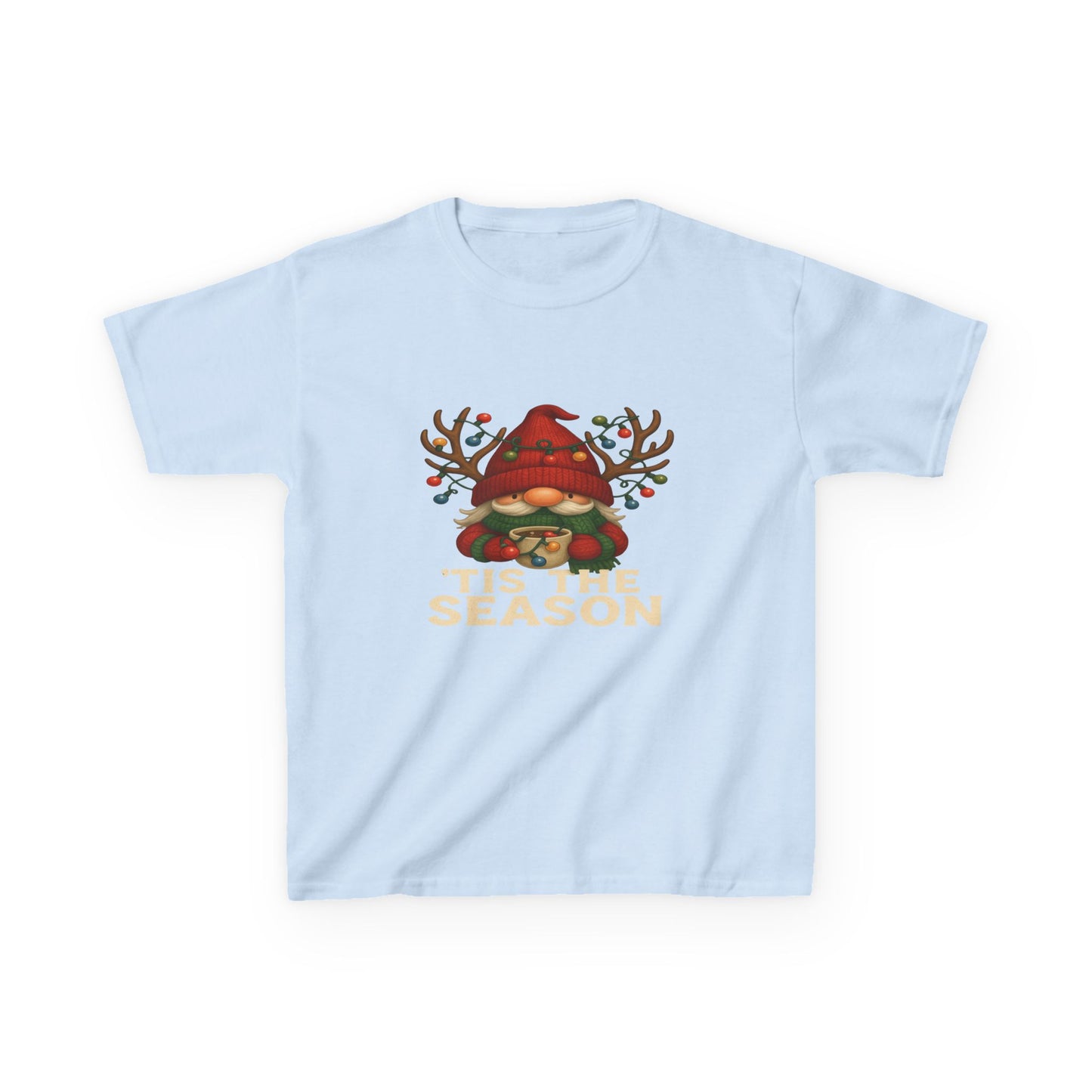 Gnome Dino 'Tis The Season Kids Christmas Tee