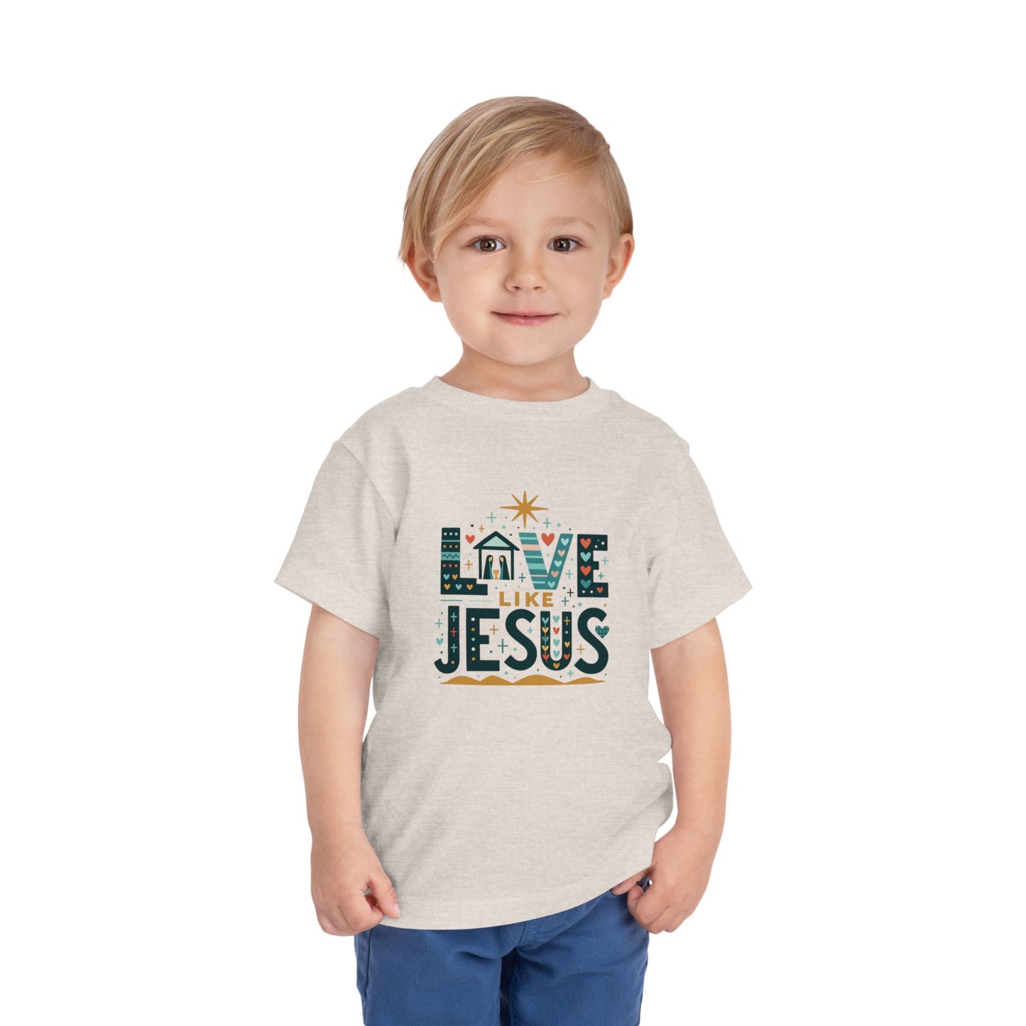 Love Like Jesus Christmas Tee - Toddler Holiday Shirt