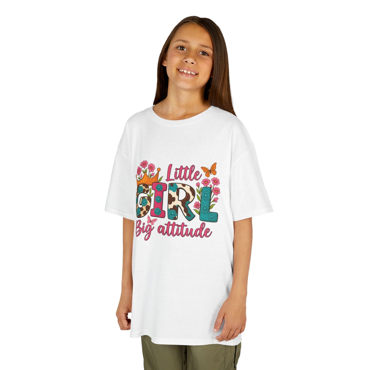 Little Girl Big Attitude Tee - Fun Kids Shirt, Birthday Gift, Casual Outfit, Girls Fashion, Playtime Wear