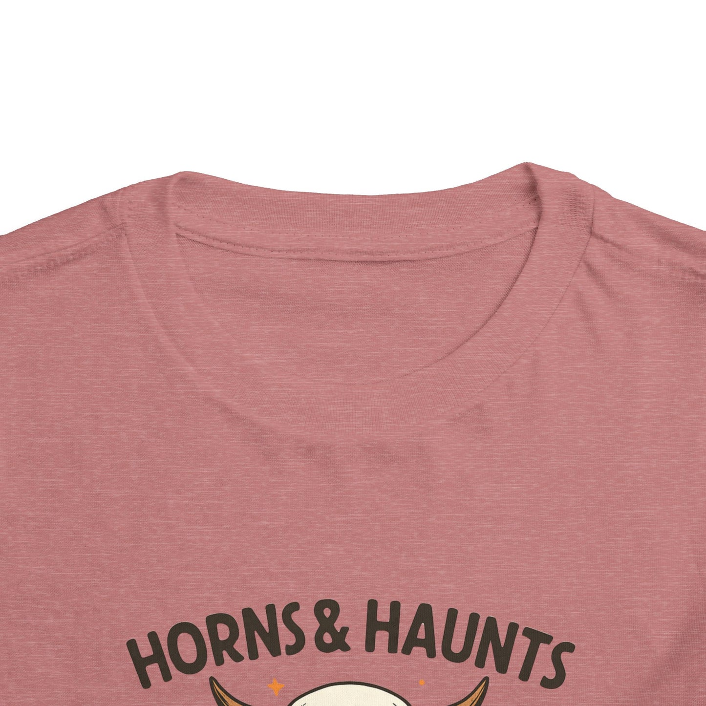 Horns & Haunts Highland Cow Toddler Halloween Tee