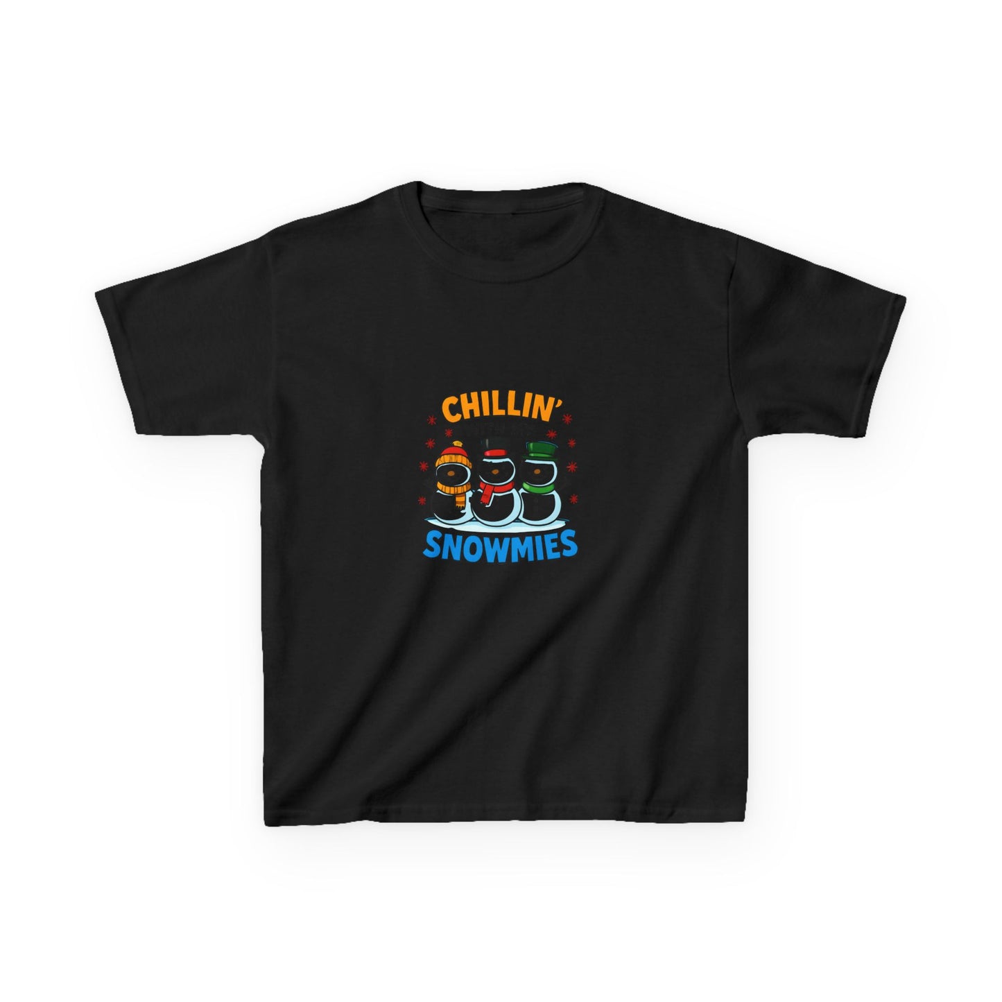 Chillin' with Snowmies: Holiday Dinosaur Kids Tee