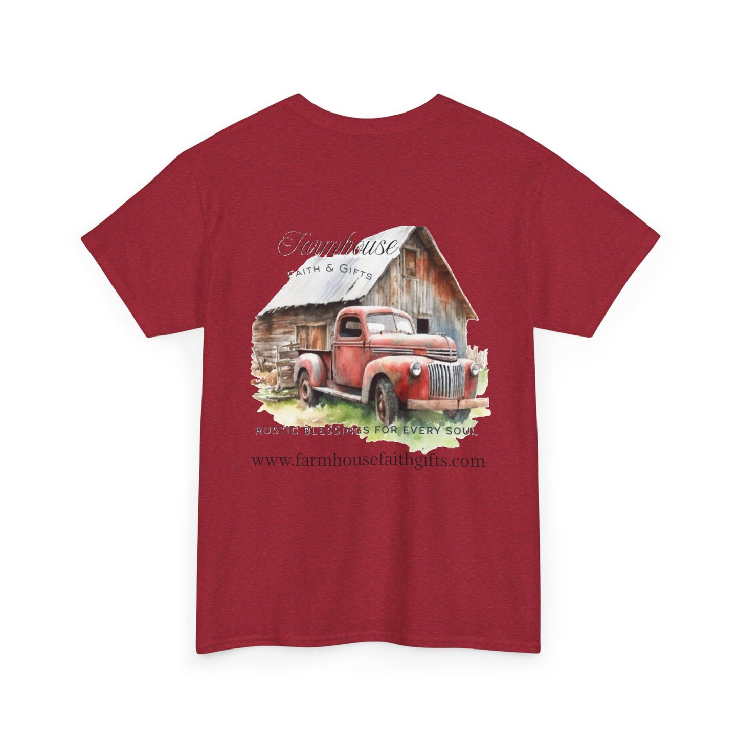 Rustic Farmhouse Unisex Tee, Country Style Shirt, Vintage Truck Tee, Back to Nature Apparel, Ideal Gift for Farm Lovers