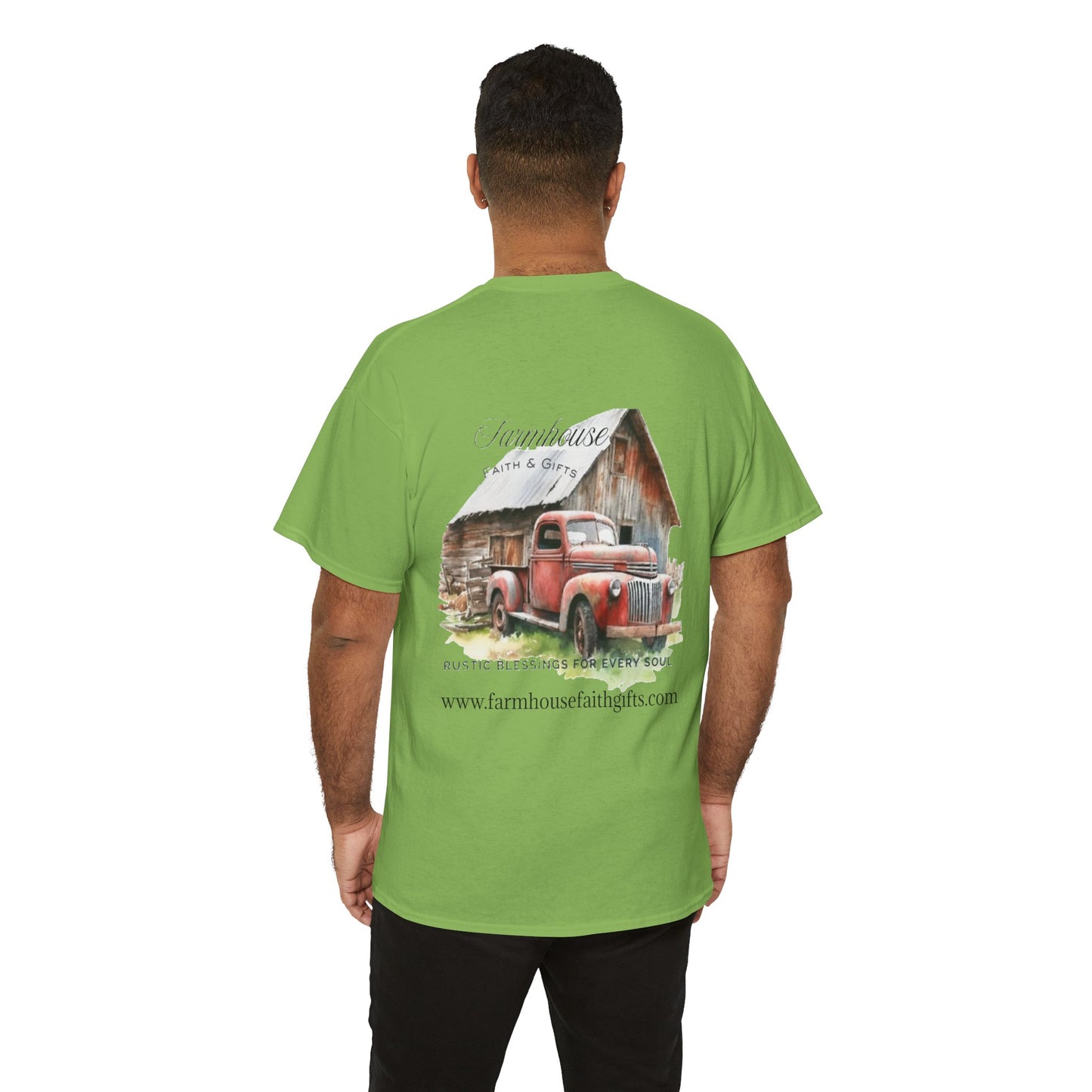 Rustic Farmhouse Unisex Tee, Country Style Shirt, Vintage Truck Tee, Back to Nature Apparel, Ideal Gift for Farm Lovers