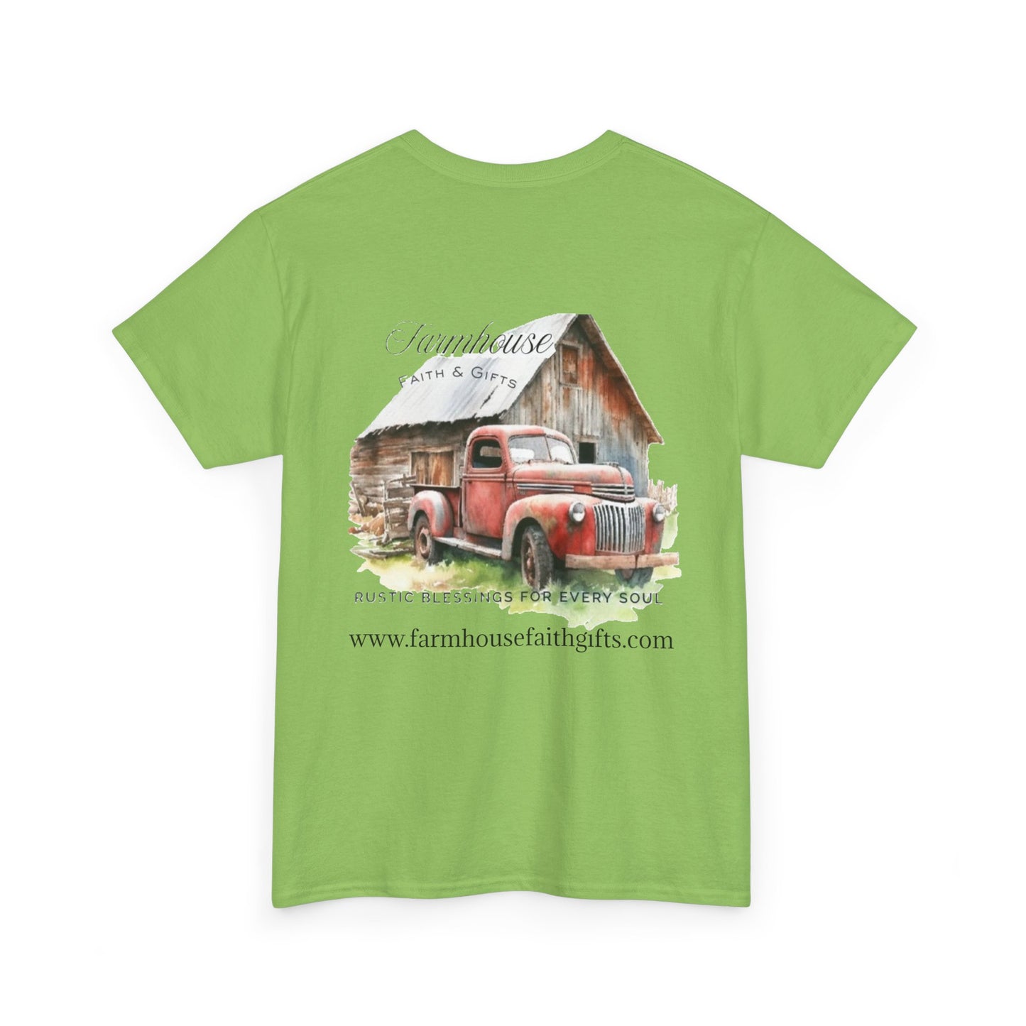 Rustic Farmhouse Unisex Tee, Country Style Shirt, Vintage Truck Tee, Back to Nature Apparel, Ideal Gift for Farm Lovers