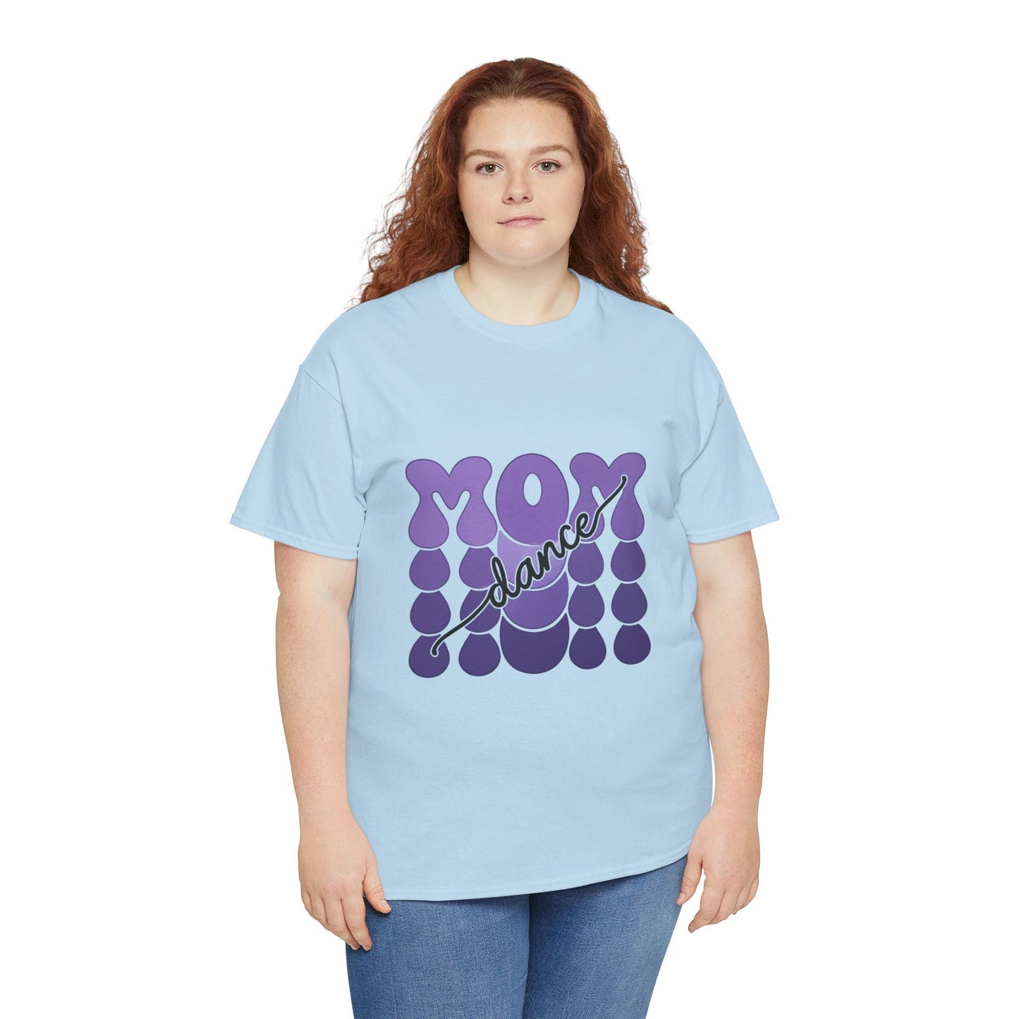 MOM Dance – Purple Letter Stage Spirit Tee