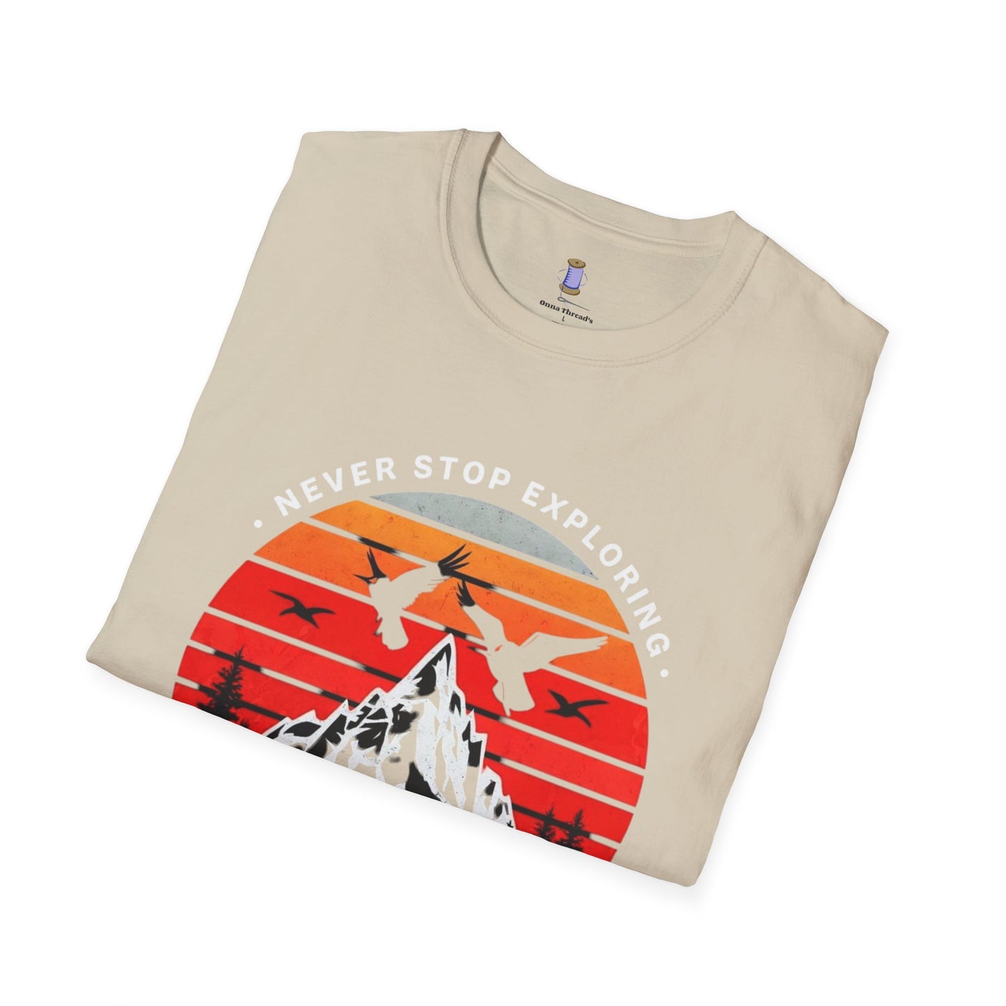 Adventure Awaits T-Shirt | Unisex Softstyle Tee | Perfect for Travel Lovers, Outdoor Adventures, Camping, Nature Gifts, Explore