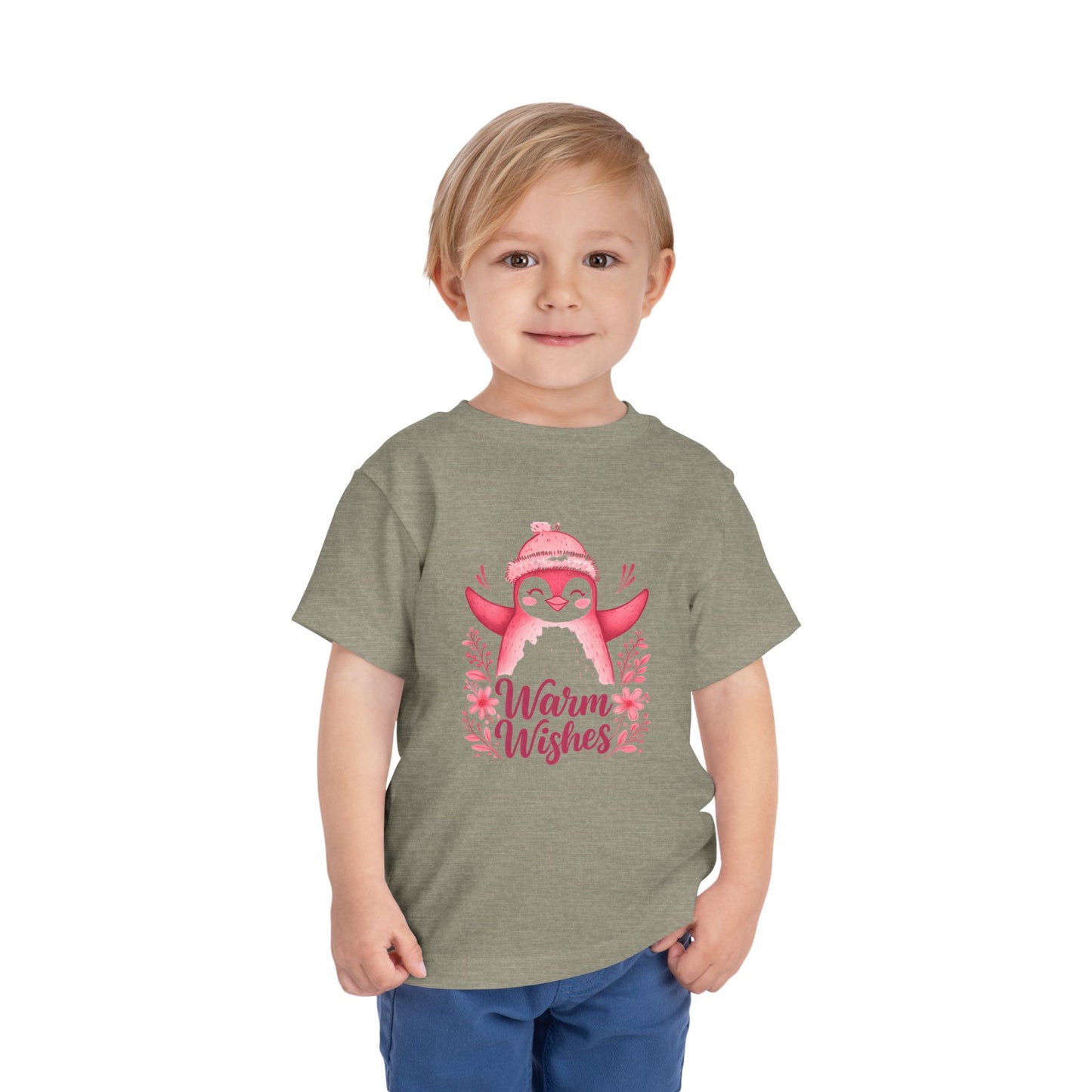 Warm Wishes Penguin Toddler Christmas Tee
