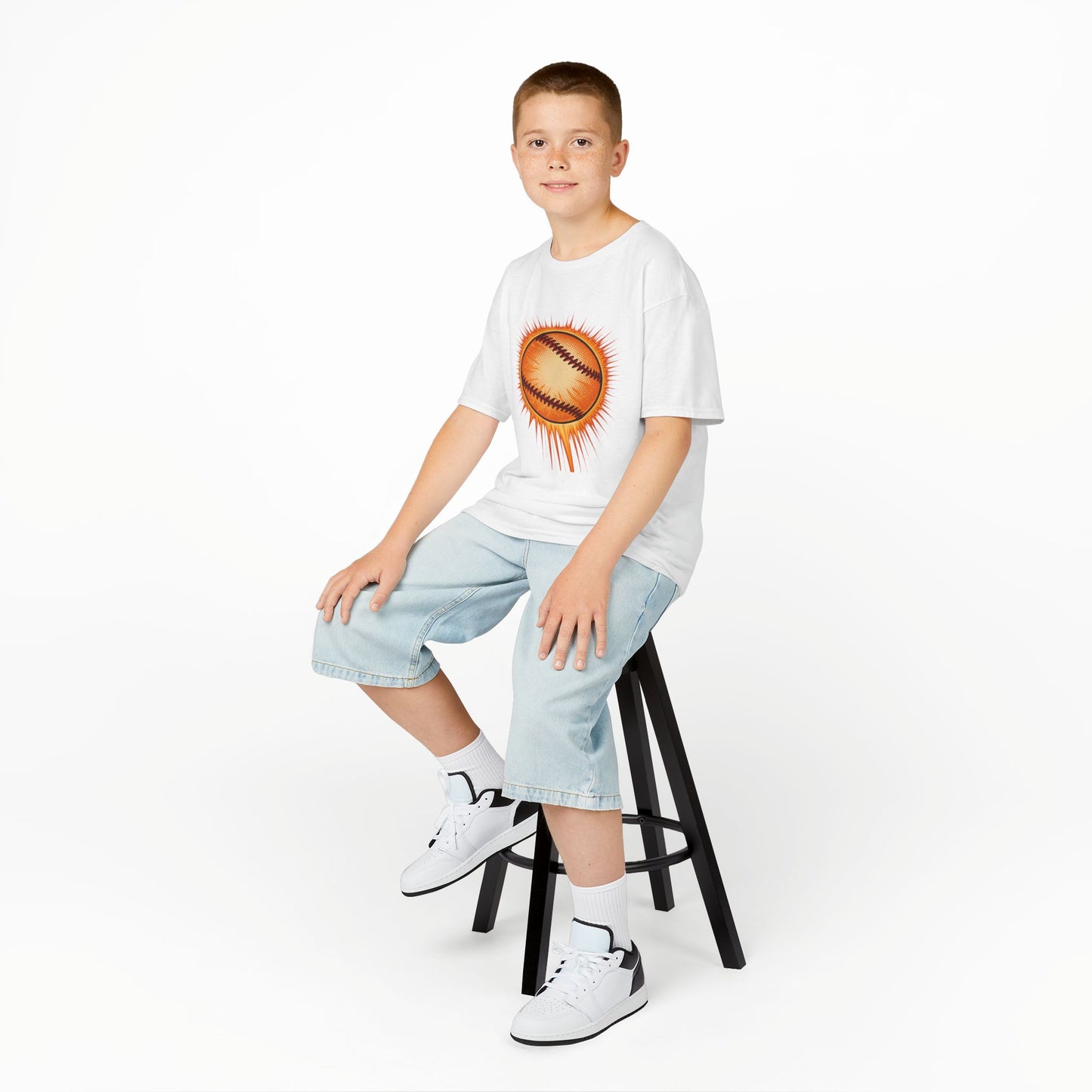Kids Baseball Graphic Tee, Youth Sports Shirt, Summer Outdoor Top, Gift for Little Athletes, Baseball Lover Apparel