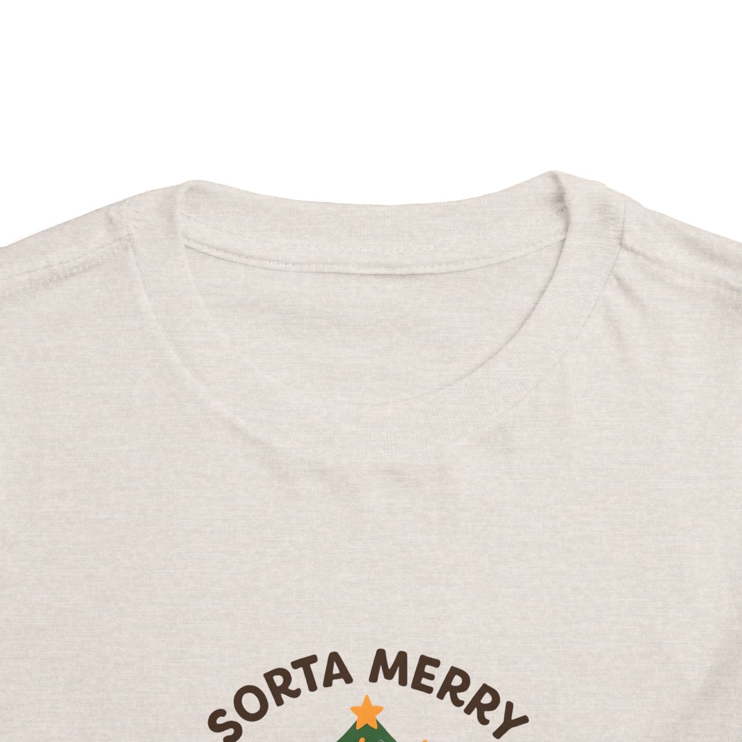 Sorta Merry Sorta Feral Raccoon Toddler Christmas Tee