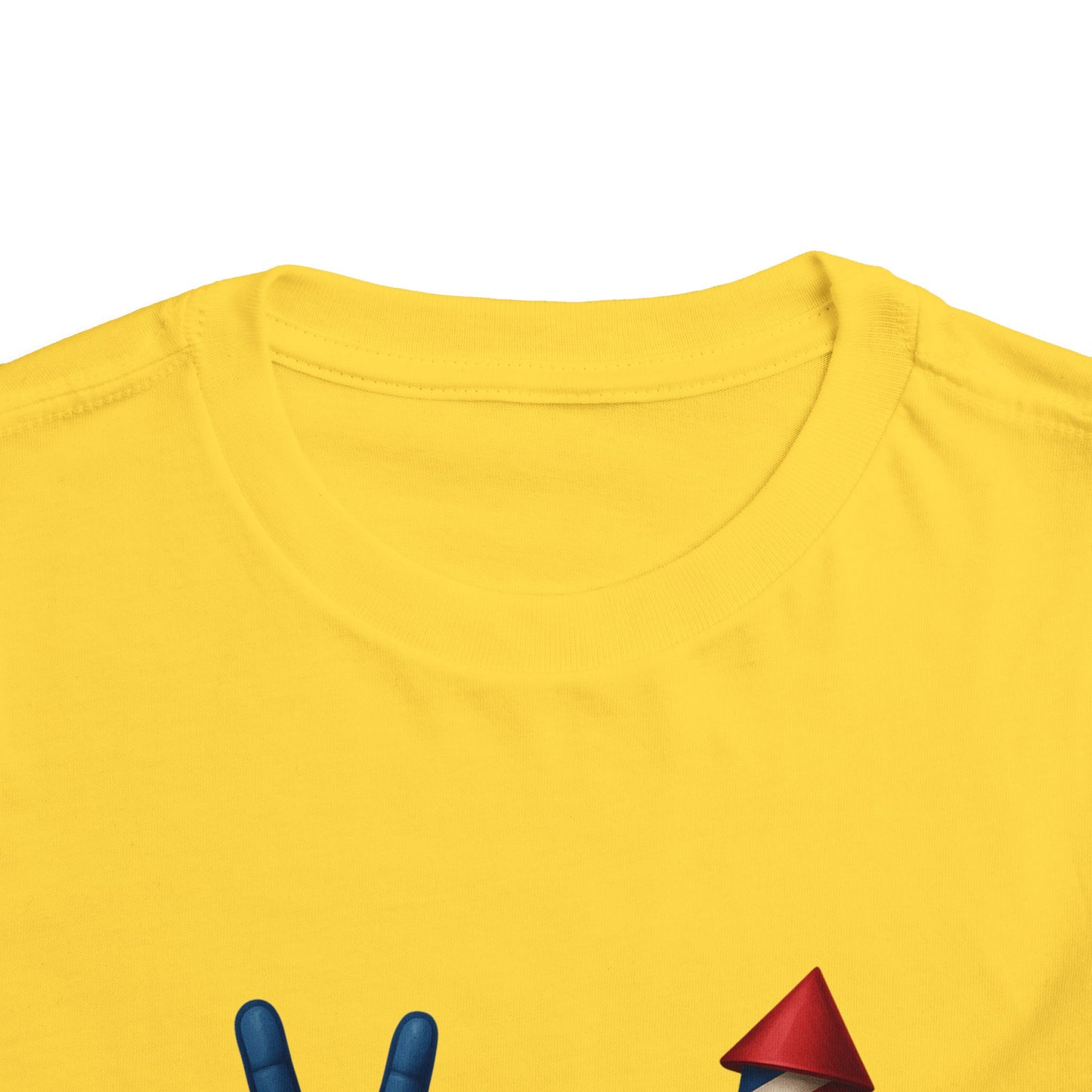 4th of July Peace & Heart Tee: Patriotic Toddler Shirt