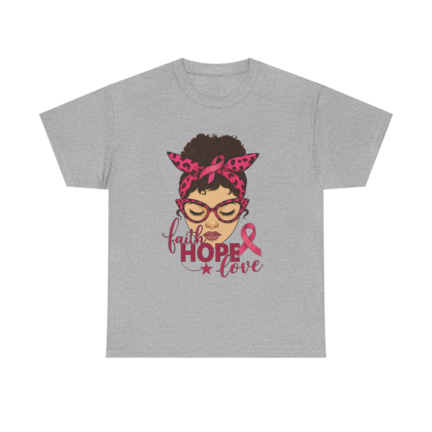 Hope, Faith, Love: Breast Cancer Awareness Tee