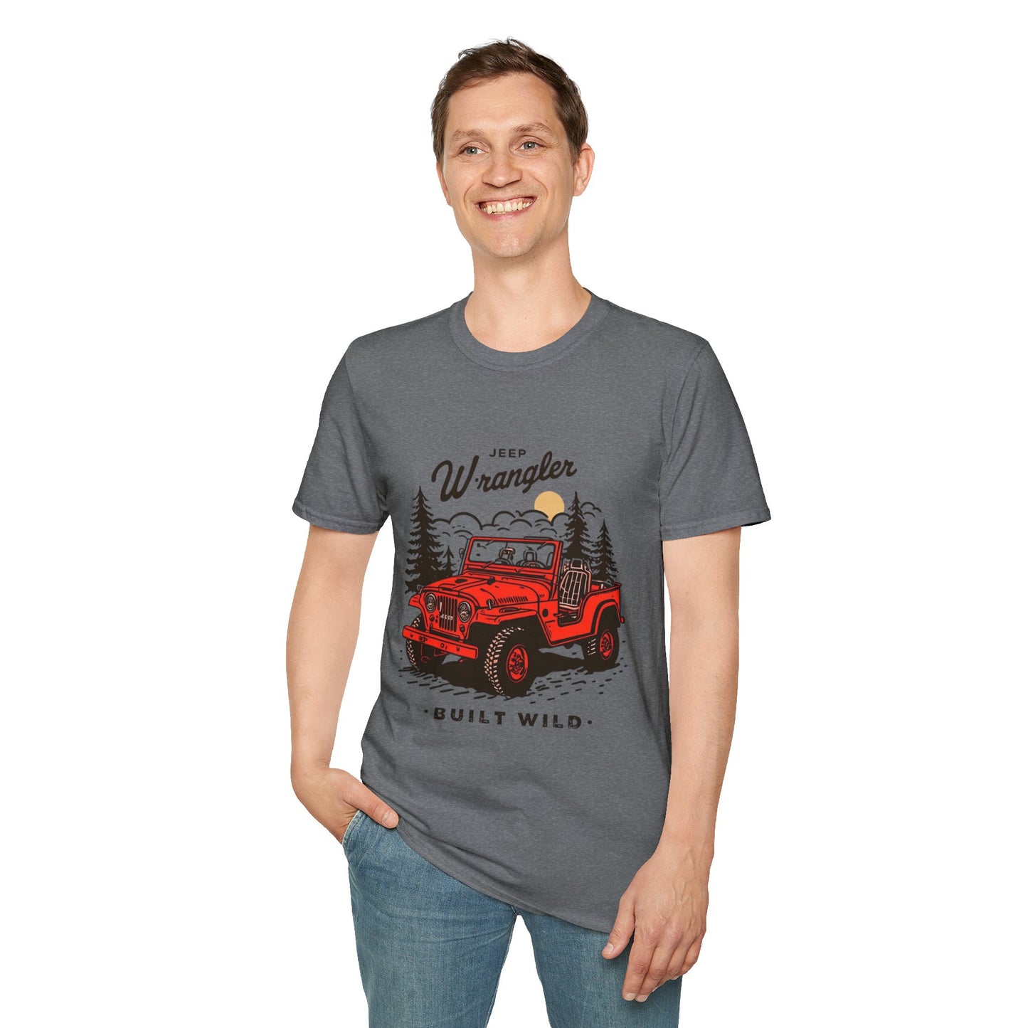 Jeep Wrangler Adventure Tee, Summer T-Shirt, Outdoor Enthusiast Gift, Camping Shirt, Road Trip Apparel, Vintage Jeep Design