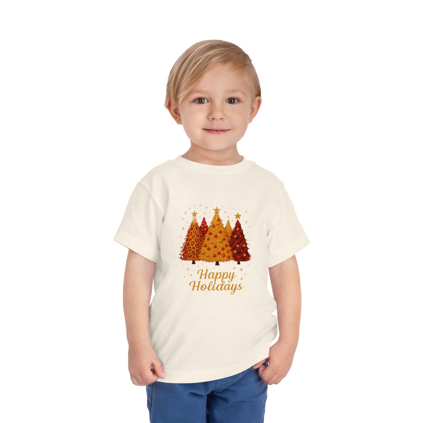Happy Holidays Christmas Tree Toddler Tee