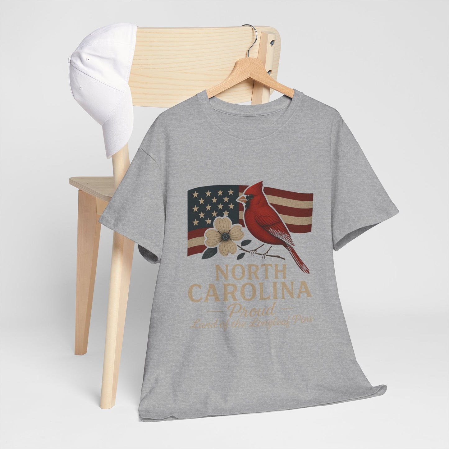 NC Pride: Cardinal, Dogwood & State Flag Tee