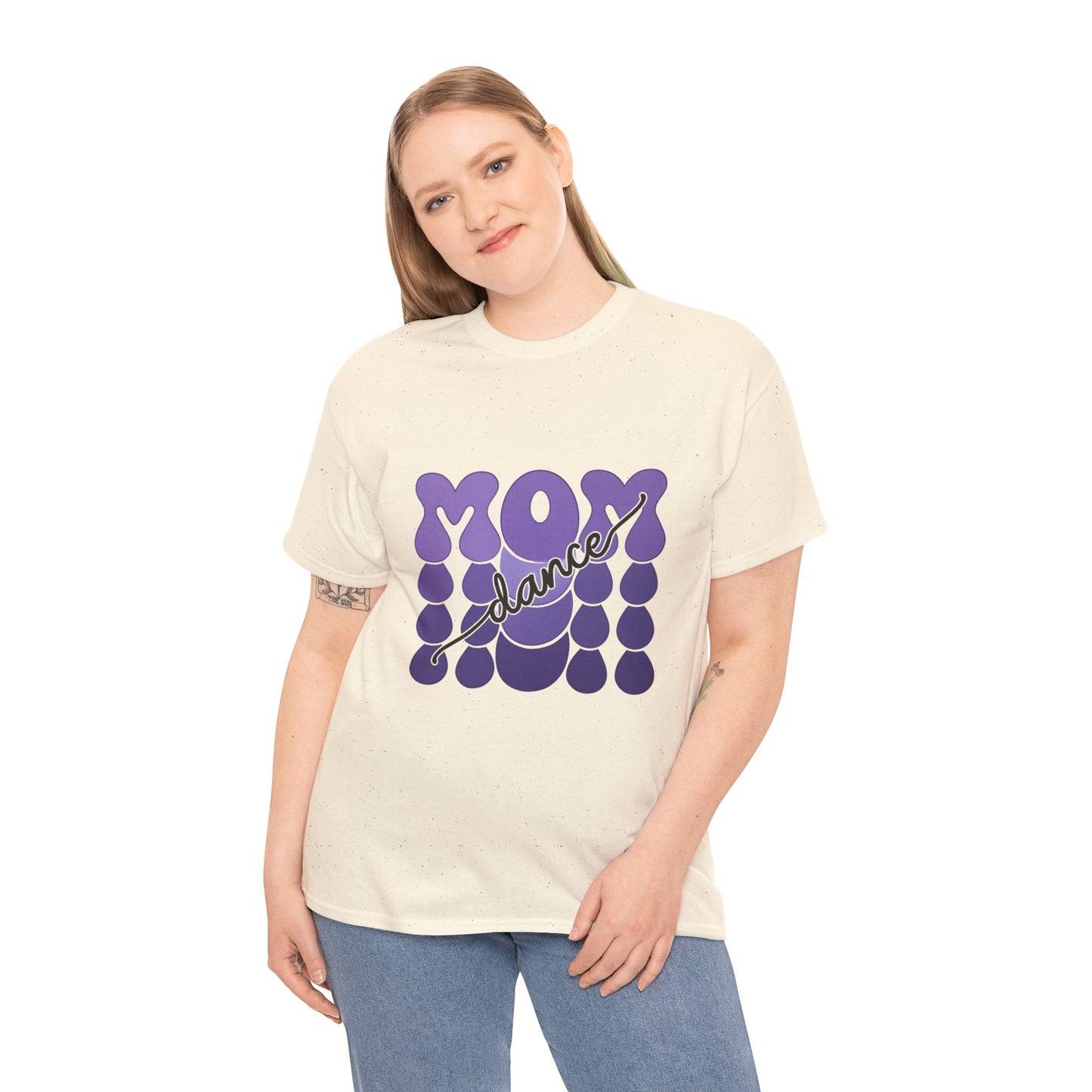 MOM Dance – Purple Letter Stage Spirit Tee
