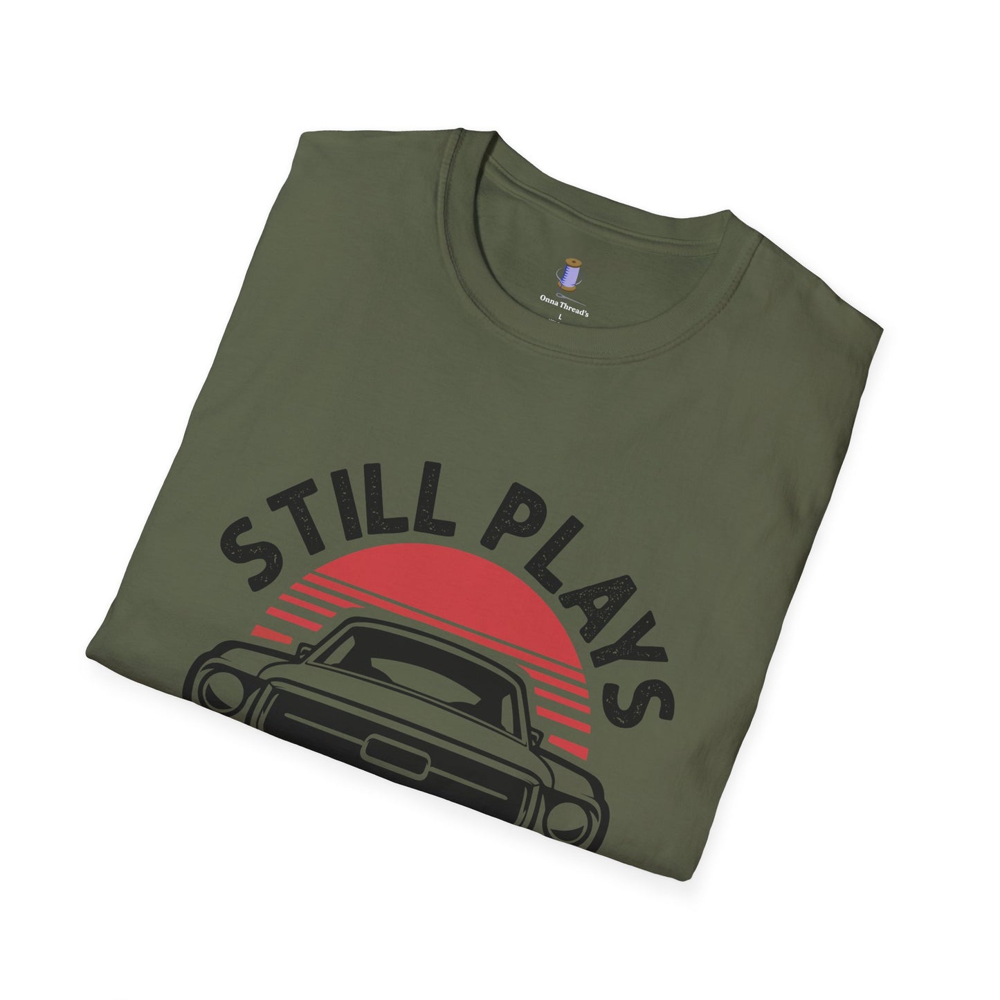 Retro Car Enthusiast T-Shirt, Still Plays with Cars Tee, Gift for Men, Vintage Auto Lover Shirt, Casual Wear, Birthday Present