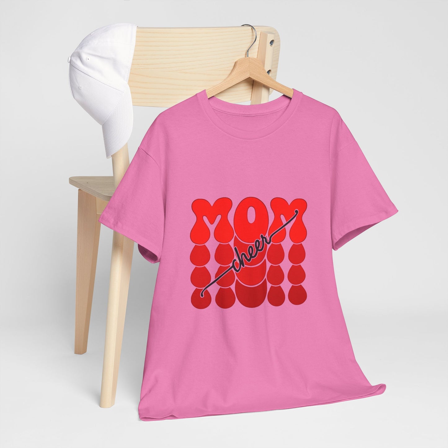 Retro Mom Cheer Tee – Bold Support & Spirit Shirt
