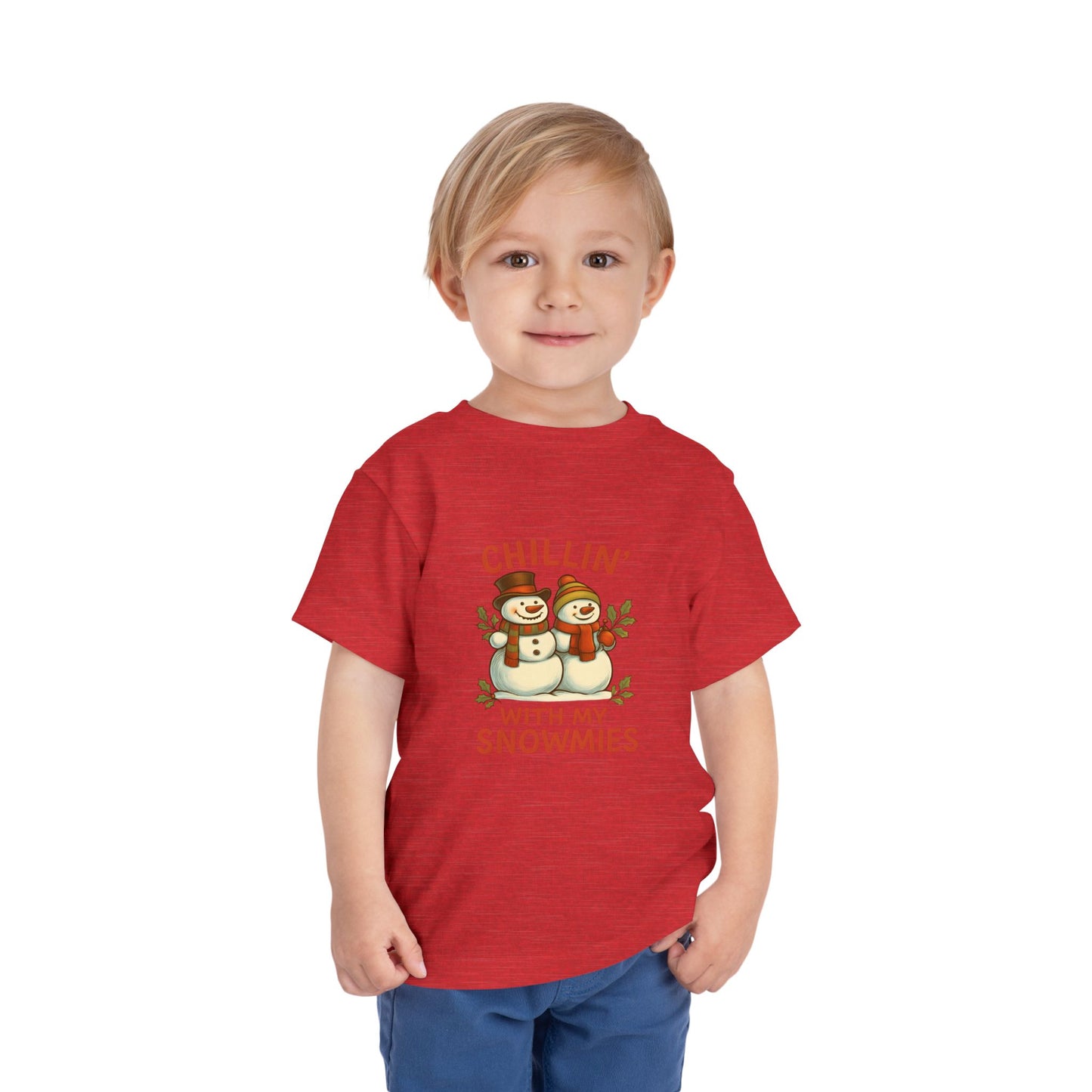 Chillin' With My Snowmies Toddler Christmas Tee