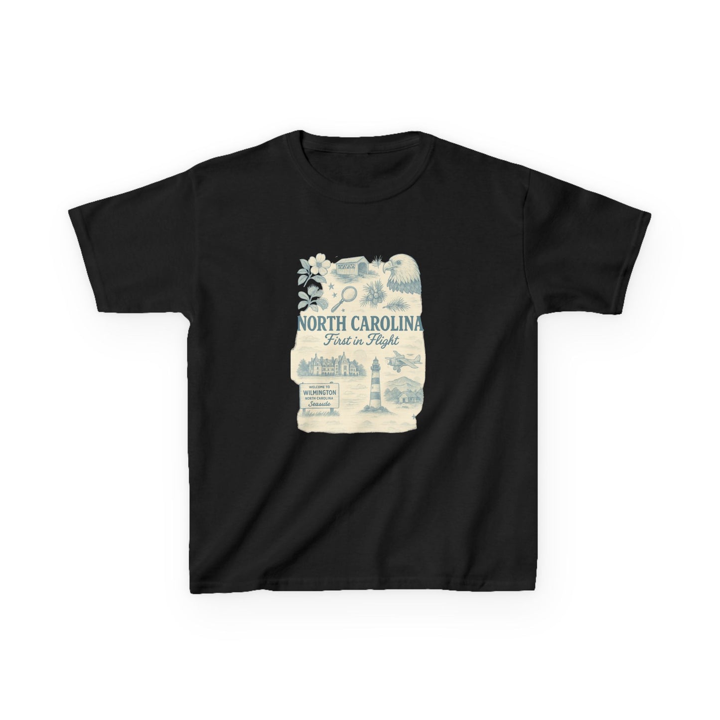 NC Vintage Travel Tee: First in Flight Kids Shirt
