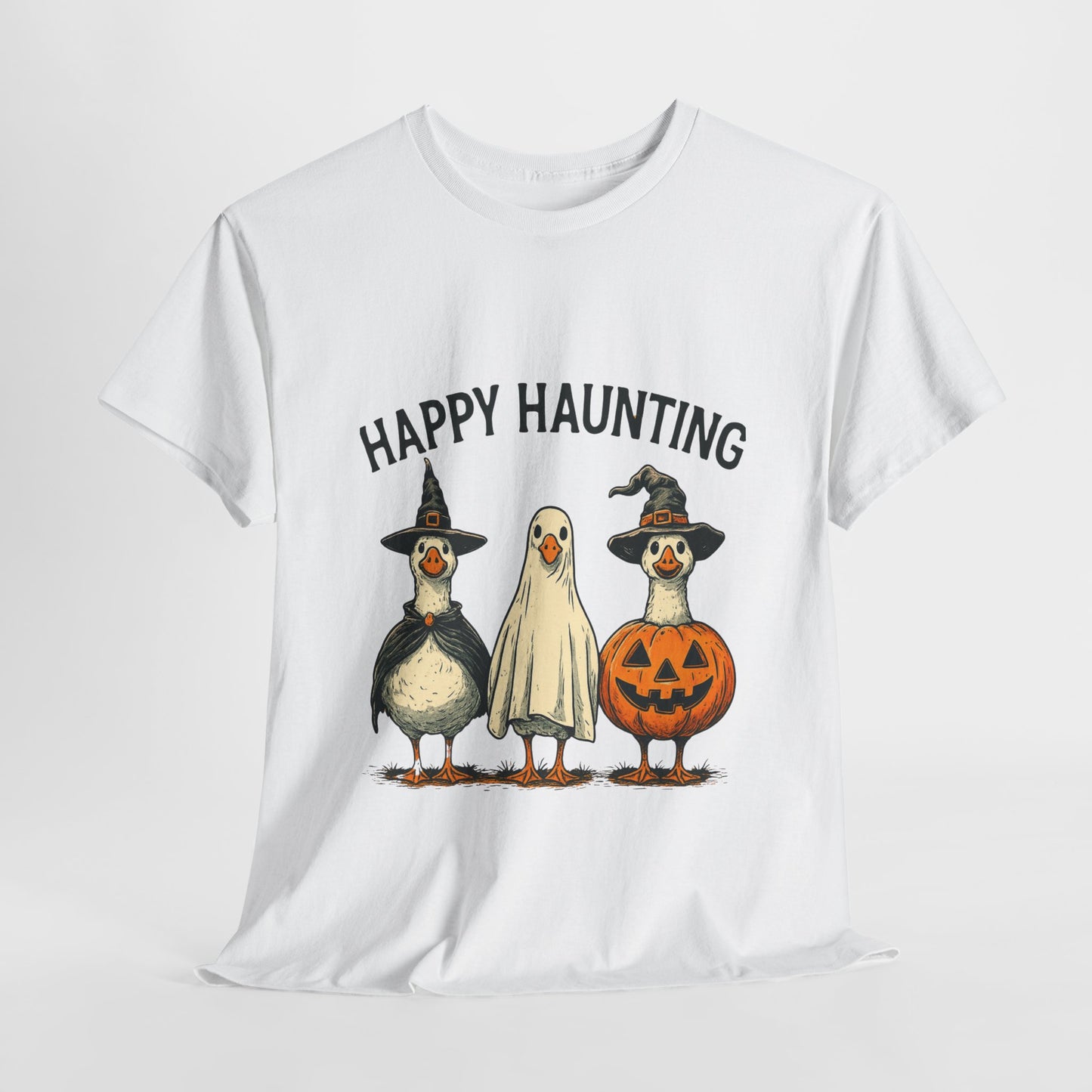 Happy Haunting Geese Halloween Tee