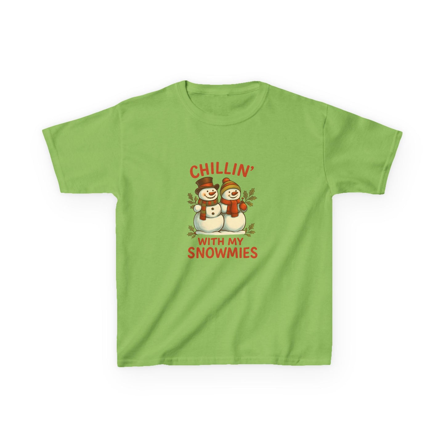 Chillin' Snowmies Christmas Tee - Kids' Holiday Shirt