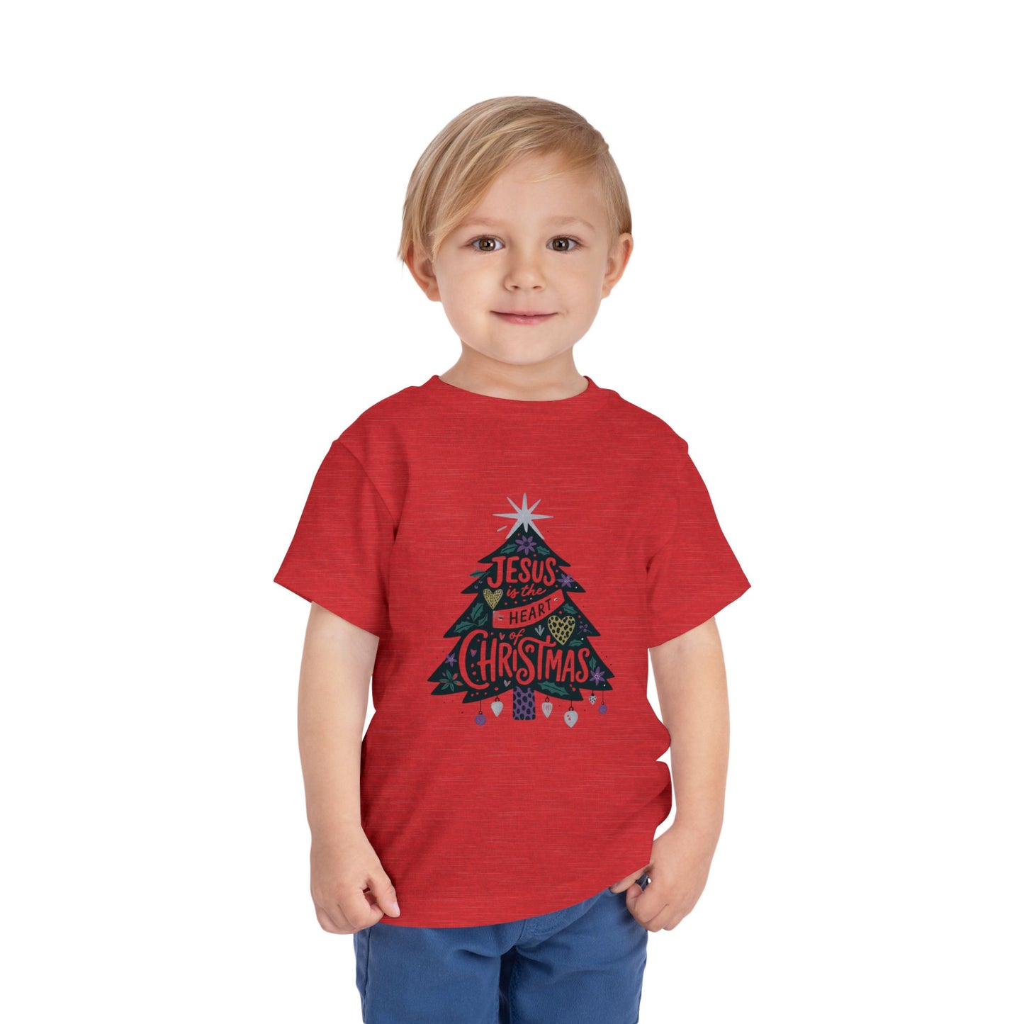 Jesus is the Heart of Christmas Toddler Tee