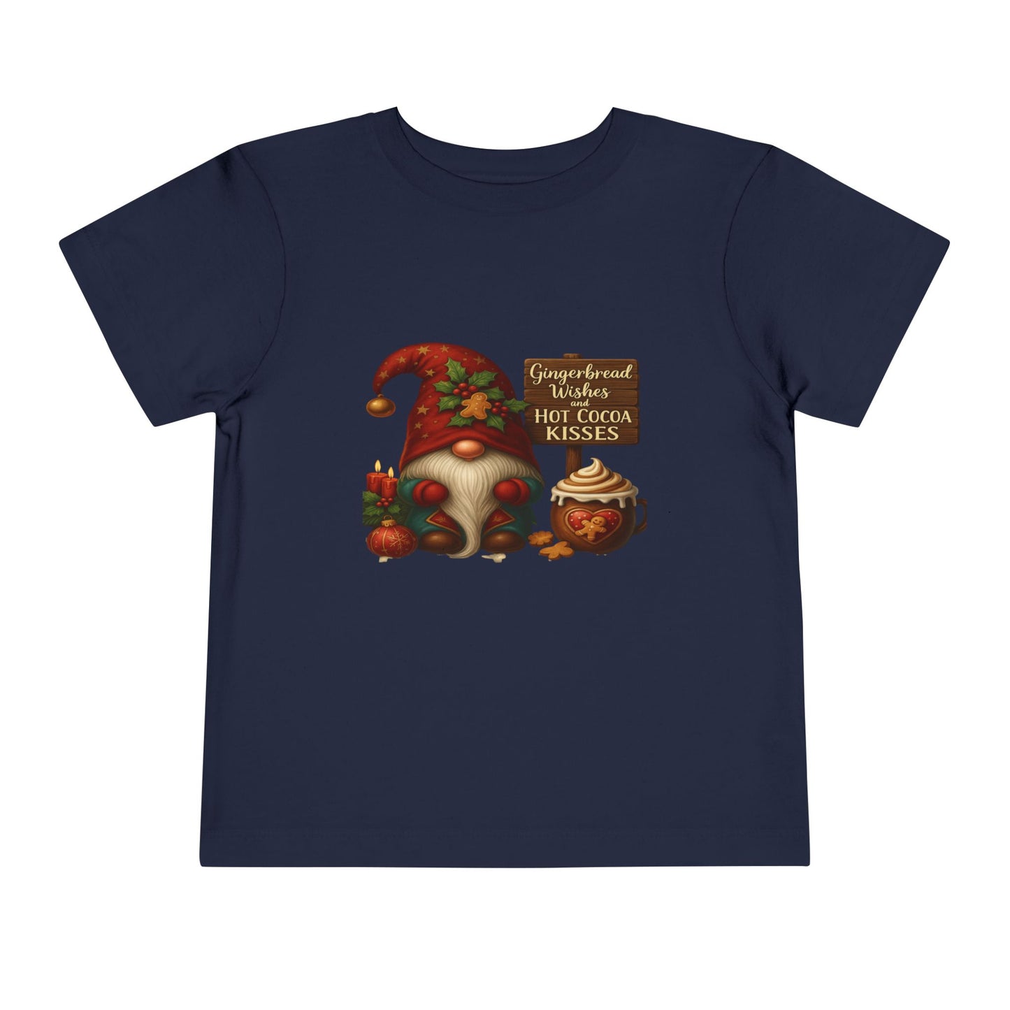 Gnome's Gingerbread Wishes Toddler Christmas Tee