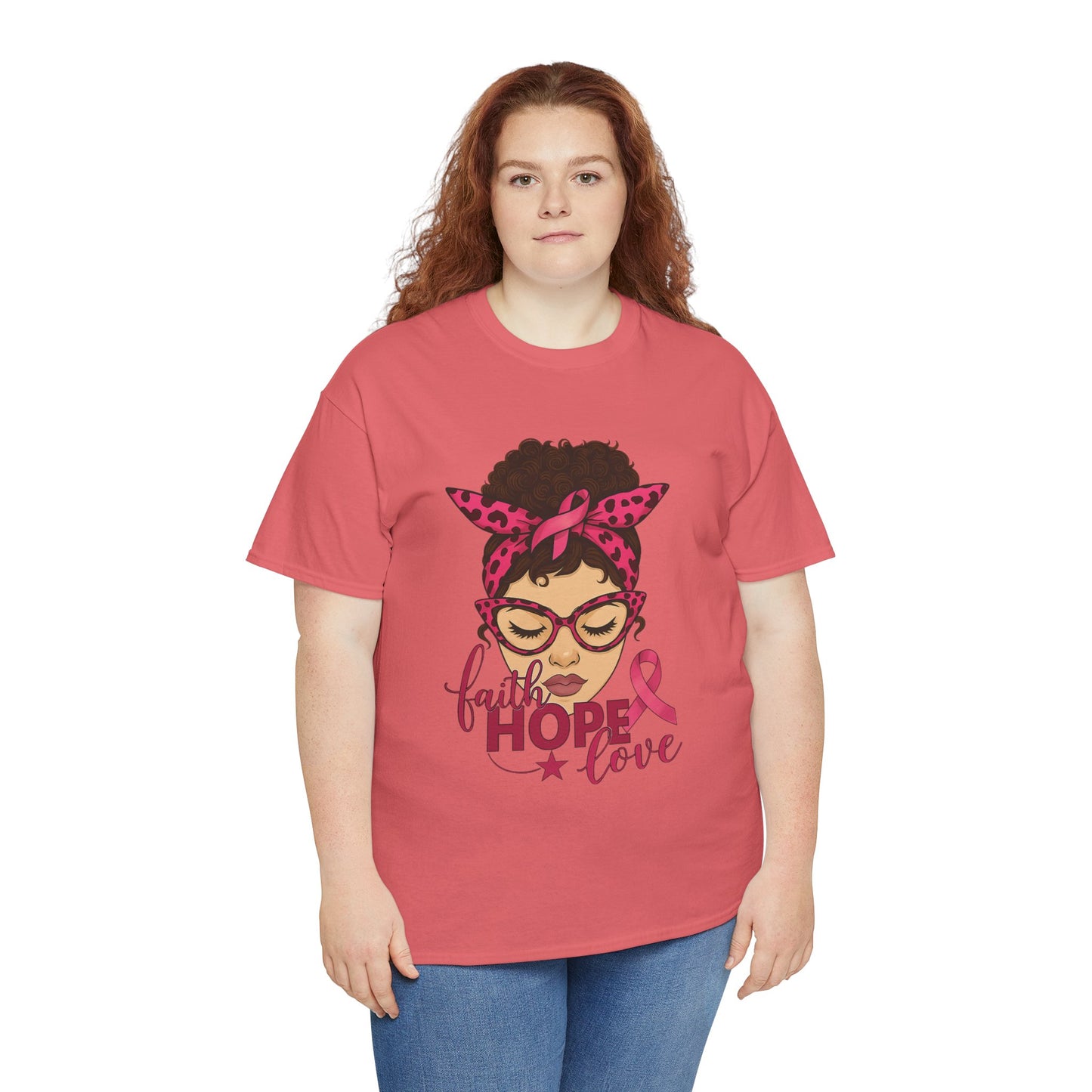 Hope, Faith, Love: Breast Cancer Awareness Tee
