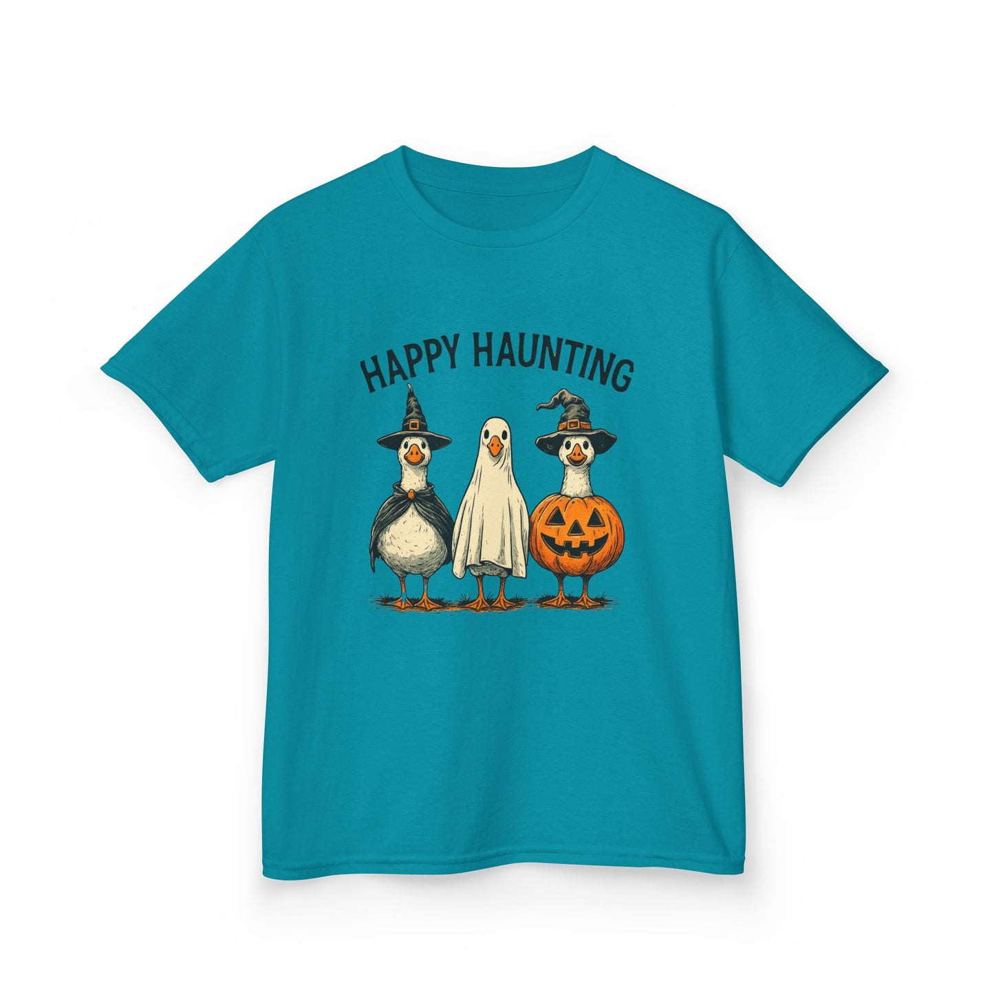 Happy Haunting Goose Halloween Kids Tee