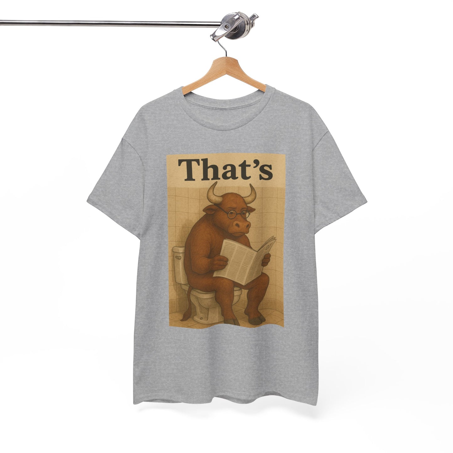 Bull on Toilet Unisex Tee