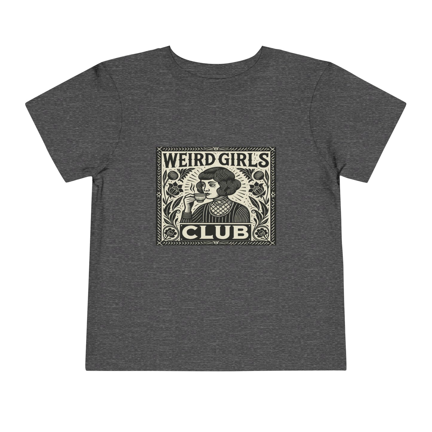 Weird Girls Club Tee - Vintage Linocut Christmas