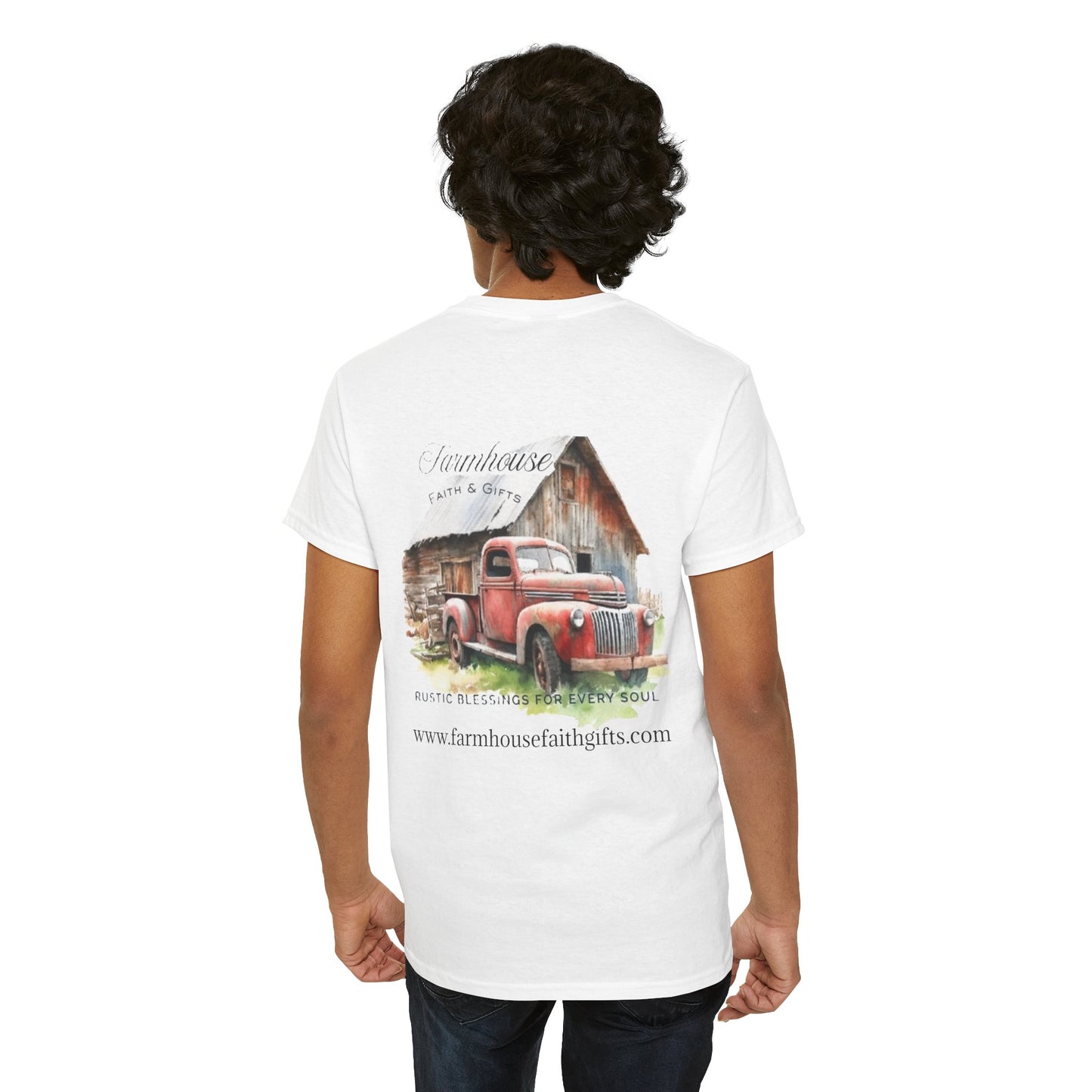 Rustic Farmhouse Unisex Tee, Country Style Shirt, Vintage Truck Tee, Back to Nature Apparel, Ideal Gift for Farm Lovers