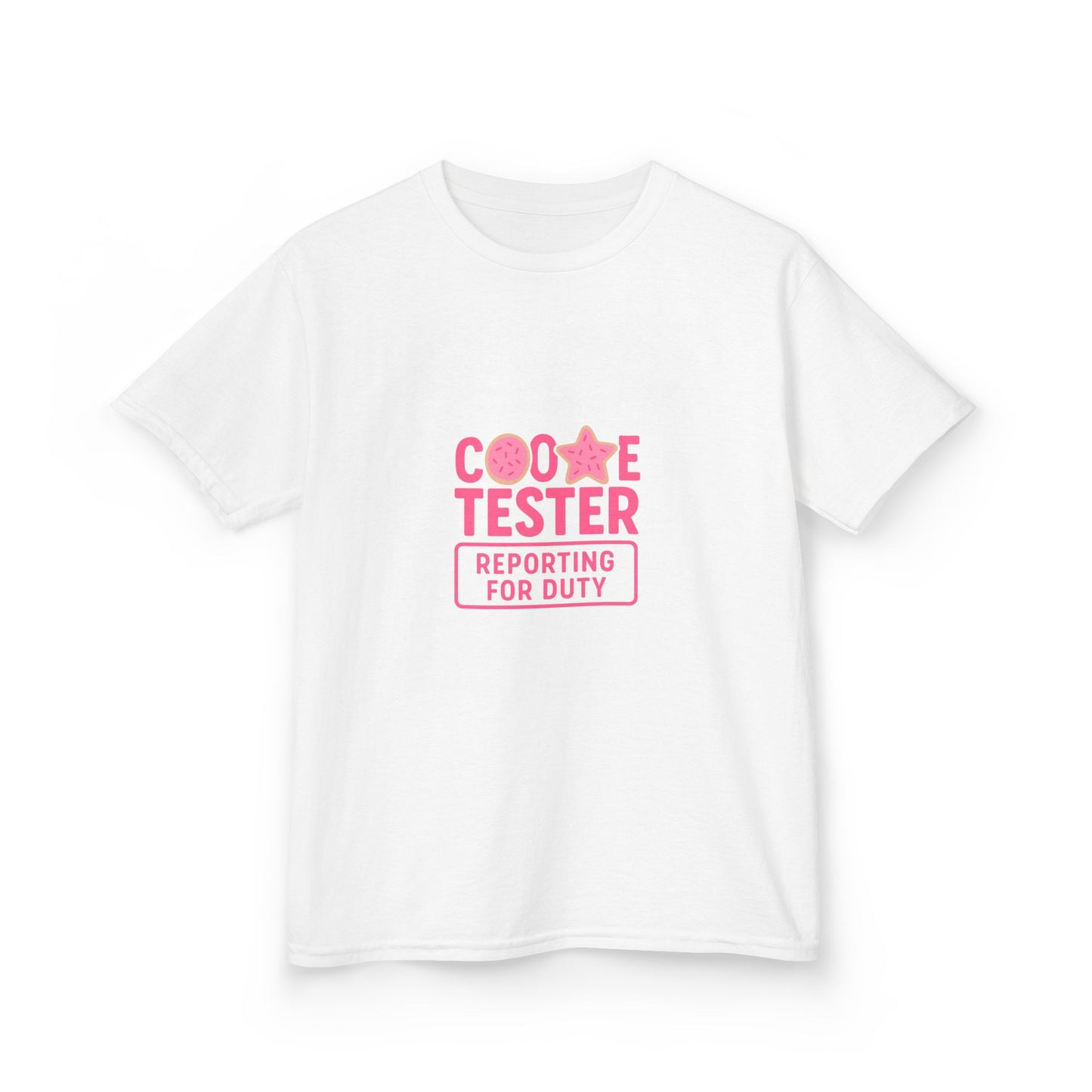 Cookie Tester Dino Christmas Tee - Kids Holiday Shirt
