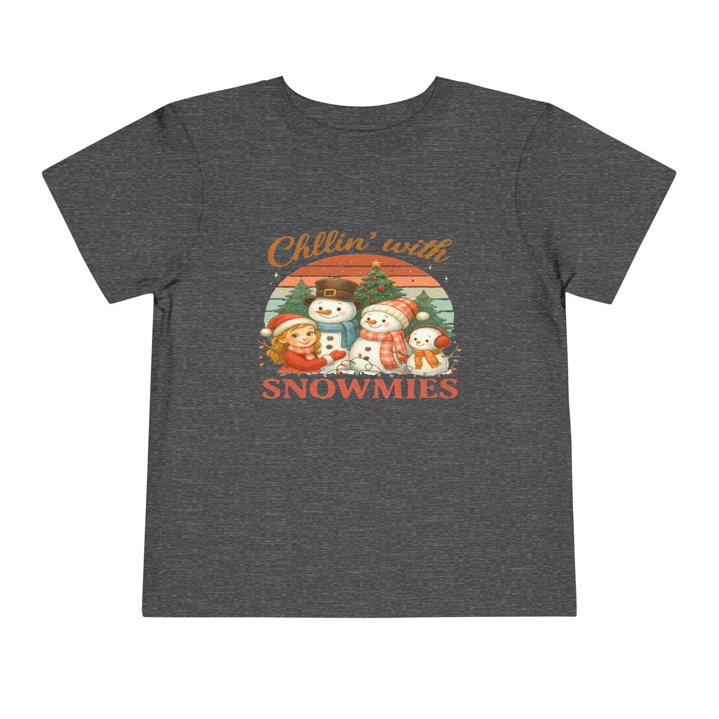 Chillin' with Snowmies Toddler Christmas Tee