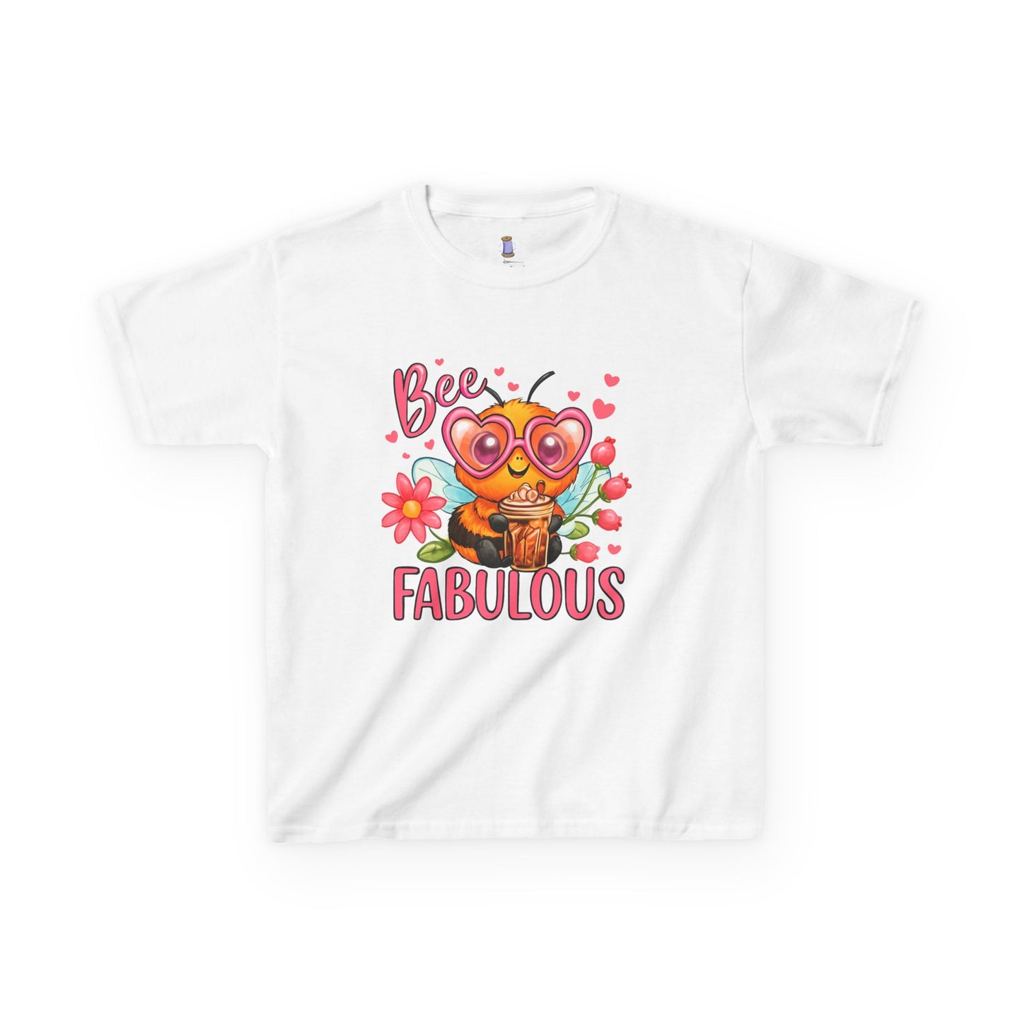 Bee Fabulous Kids Tee | Cute Kids T-Shirt, Birthday Gift, Summer Wear, Flower Lover Tee, Kids Fashion