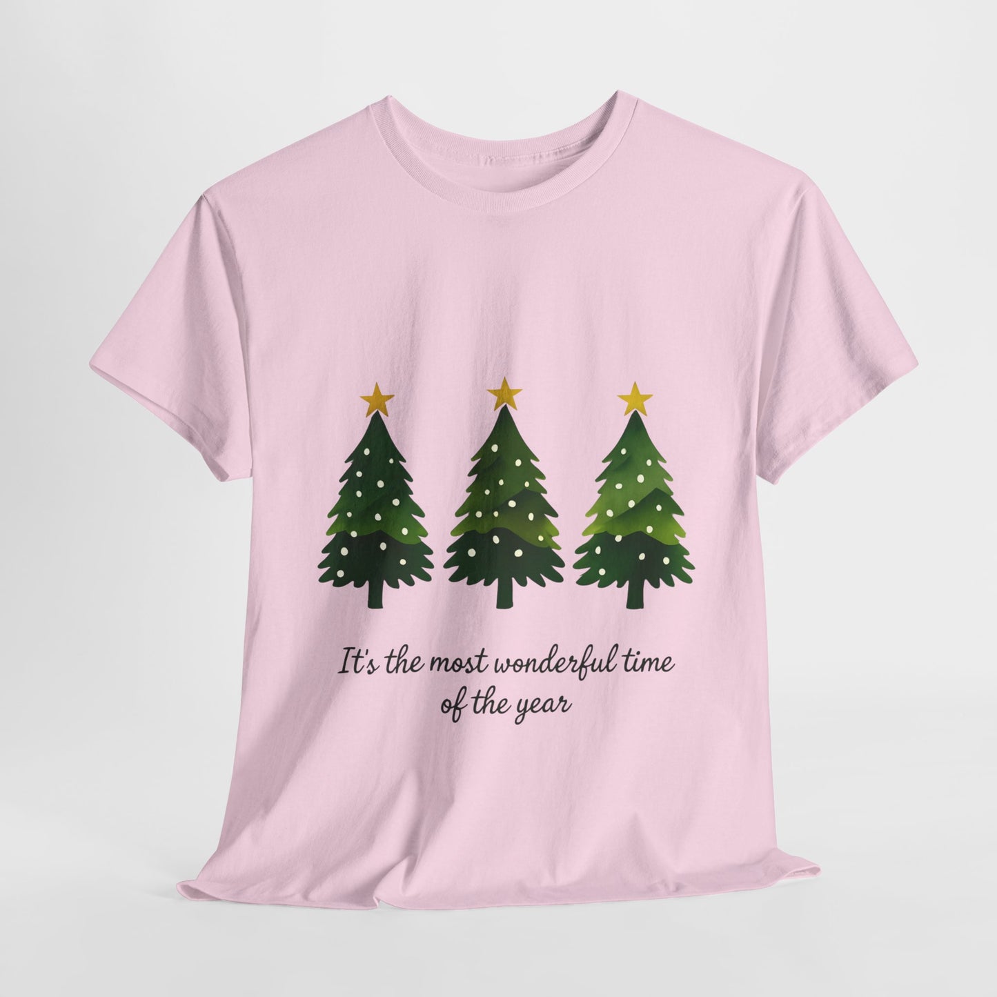 Christmas Tee - Festive Watercolor Trees Holiday Shirt