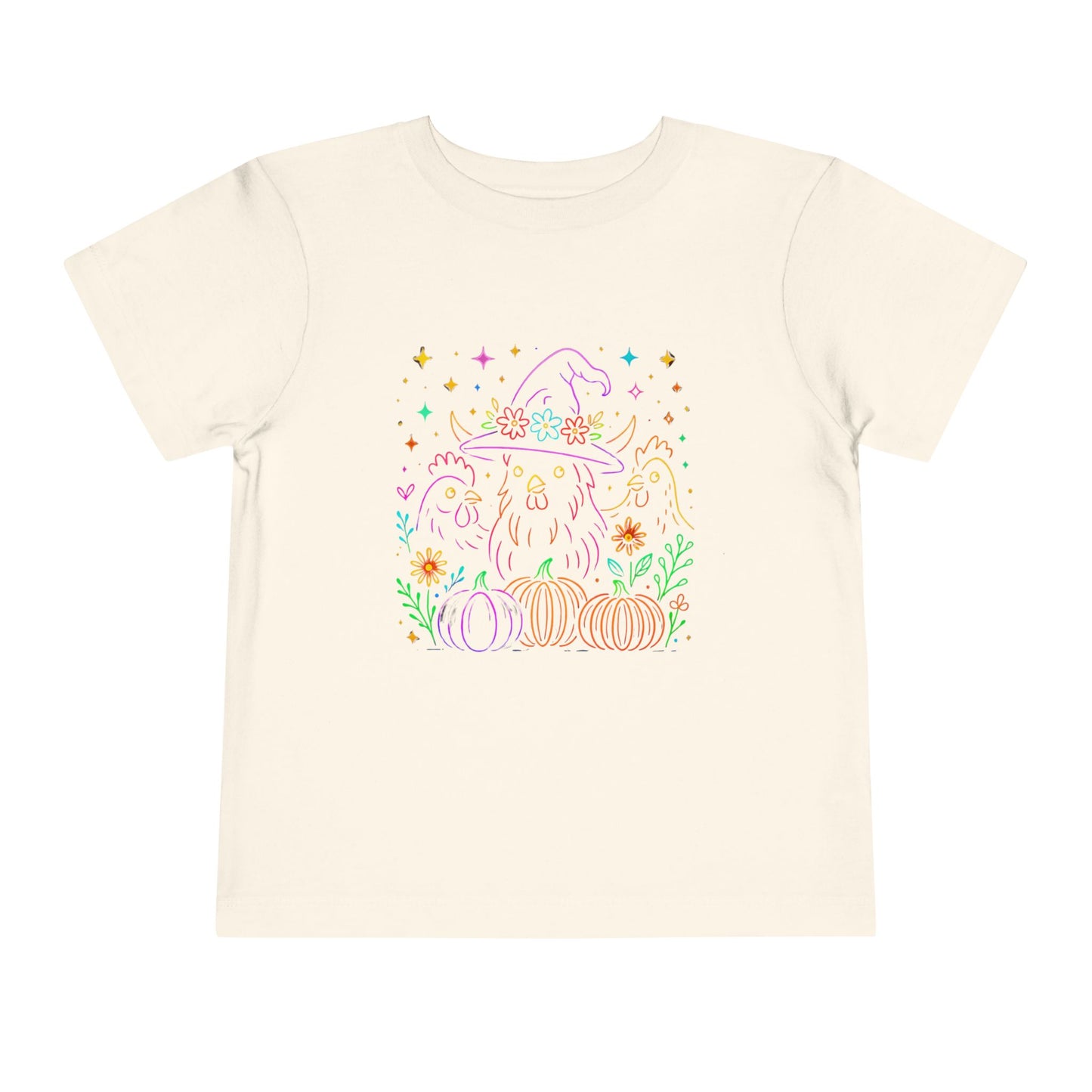 Witch Chicken Halloween Toddler Christmas Tee
